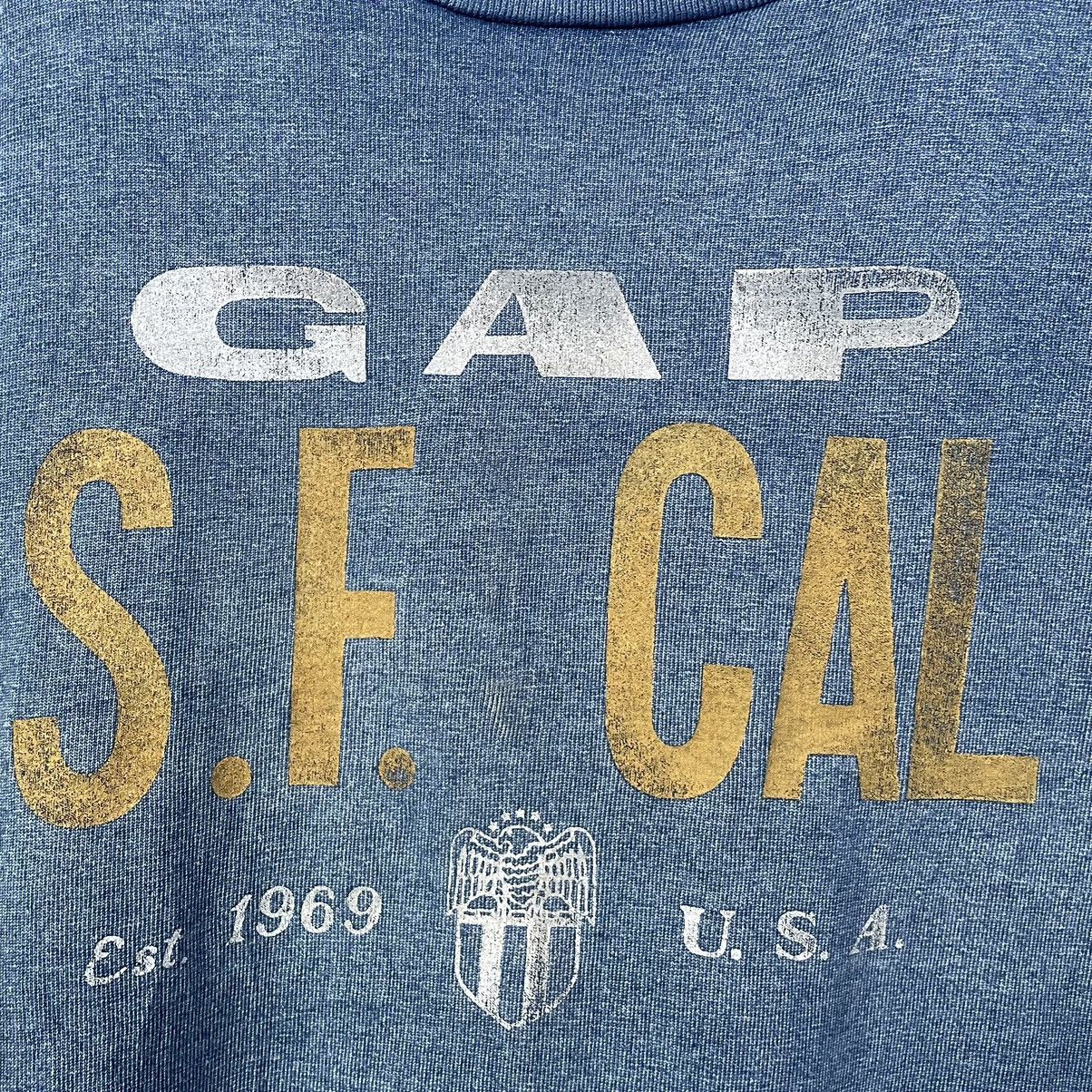 Gap GAP San Francisco California Medium Indigo T Shirt Size US XL / EU 56 / 4 - 2 Thumbnail