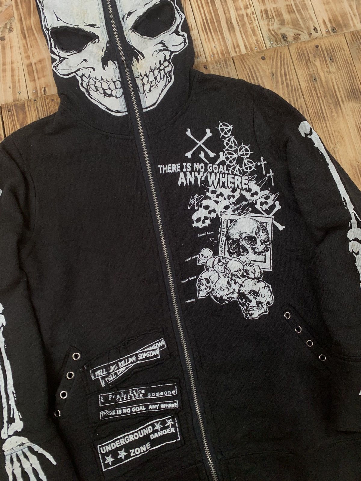 14th Addiction Mar Jour Skeleton Full Zipp Hoodie Size US M / EU 48-50 / 2 - 3 Thumbnail