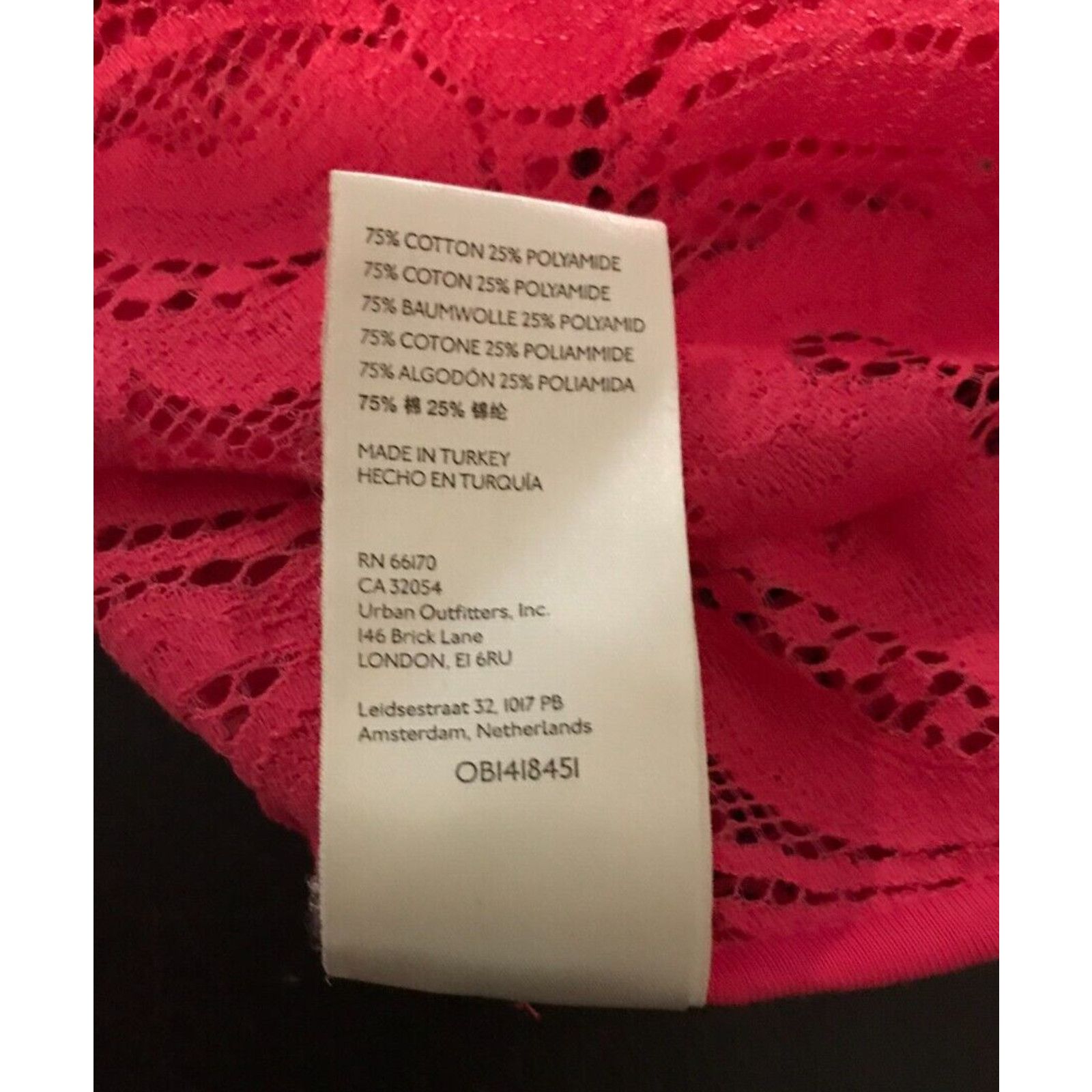 Anthropologie Anthropologie Maeve Slim Pink/Rose Lace Buttondown Blouse Size L / US 10 / IT 46 - 11 Thumbnail