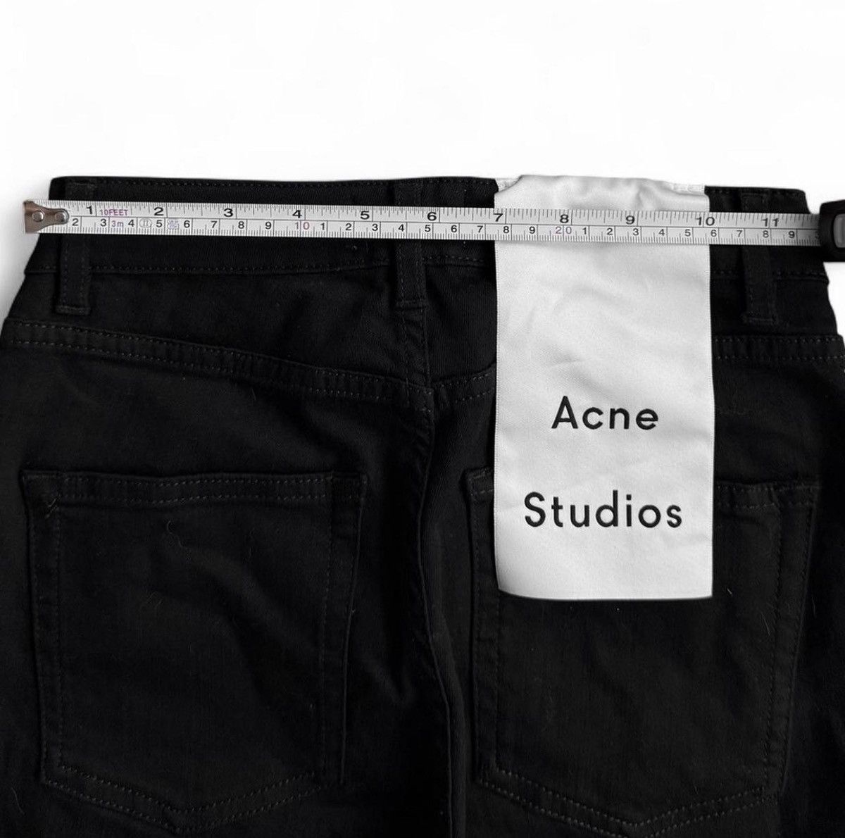 Acne Studios Acne Studios black high-waisted pin black jeans 26/32 Size 26" / US 2 / IT 38 - 5 Thumbnail