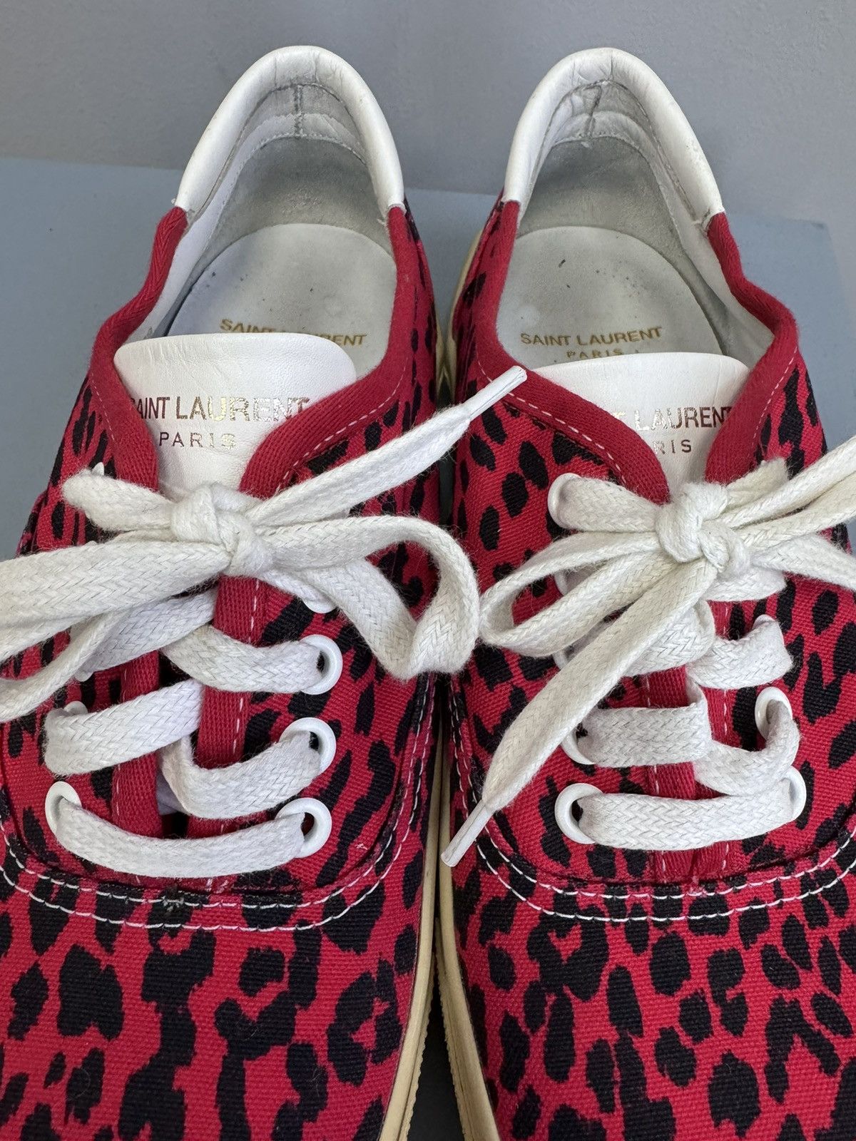 Yves Saint Laurent Saint Laurent Paris LEOPARD STREET Low-Top Sneakers Size US 9 / IT 39 - 10 Thumbnail