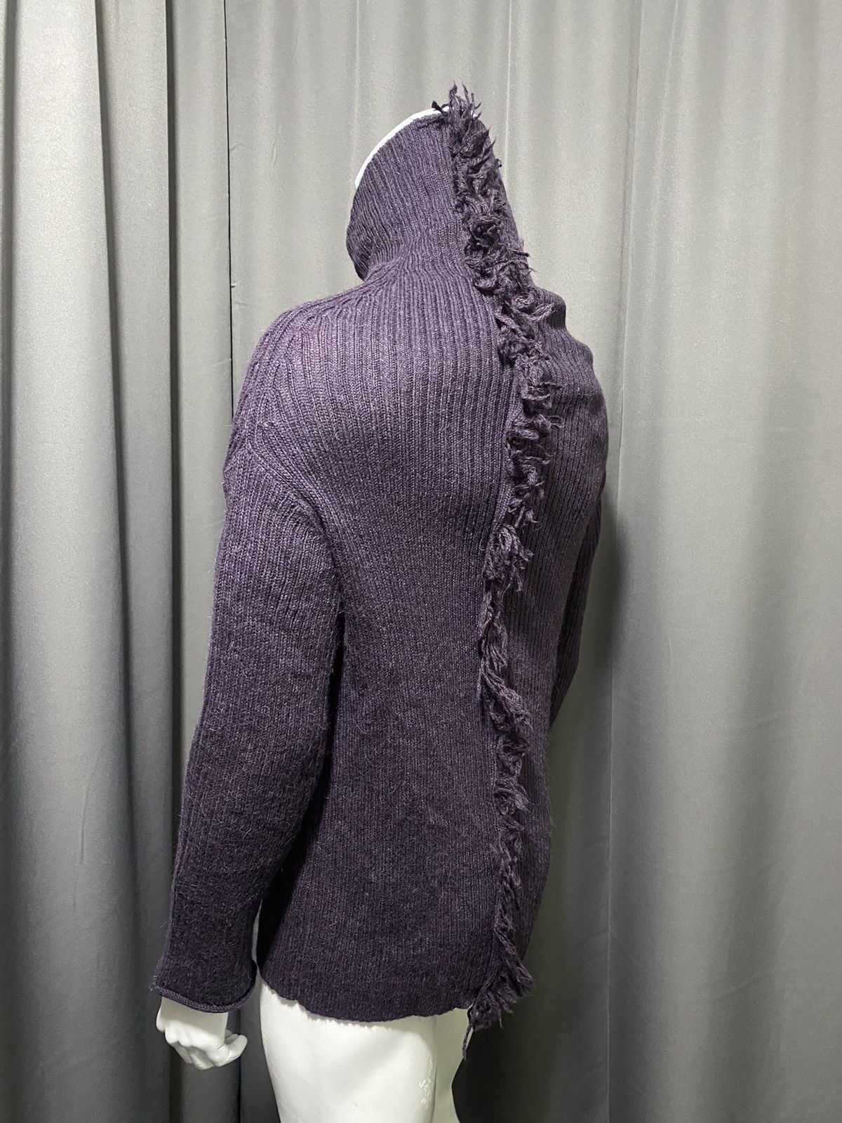 Yohji Yamamoto Archive! A/W 2010 Y’s- Asymmetrical Mohawk Knit Sweater Size US L / EU 52-54 / 3 - 3 Thumbnail
