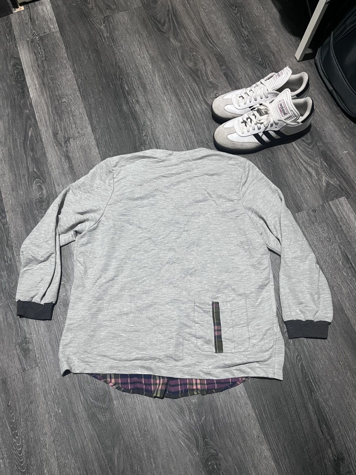 Global Work × Japanese Brand Fusion Flannel and Sweatshirt Global Work Size US L / EU 52-54 / 3 - 6 Thumbnail
