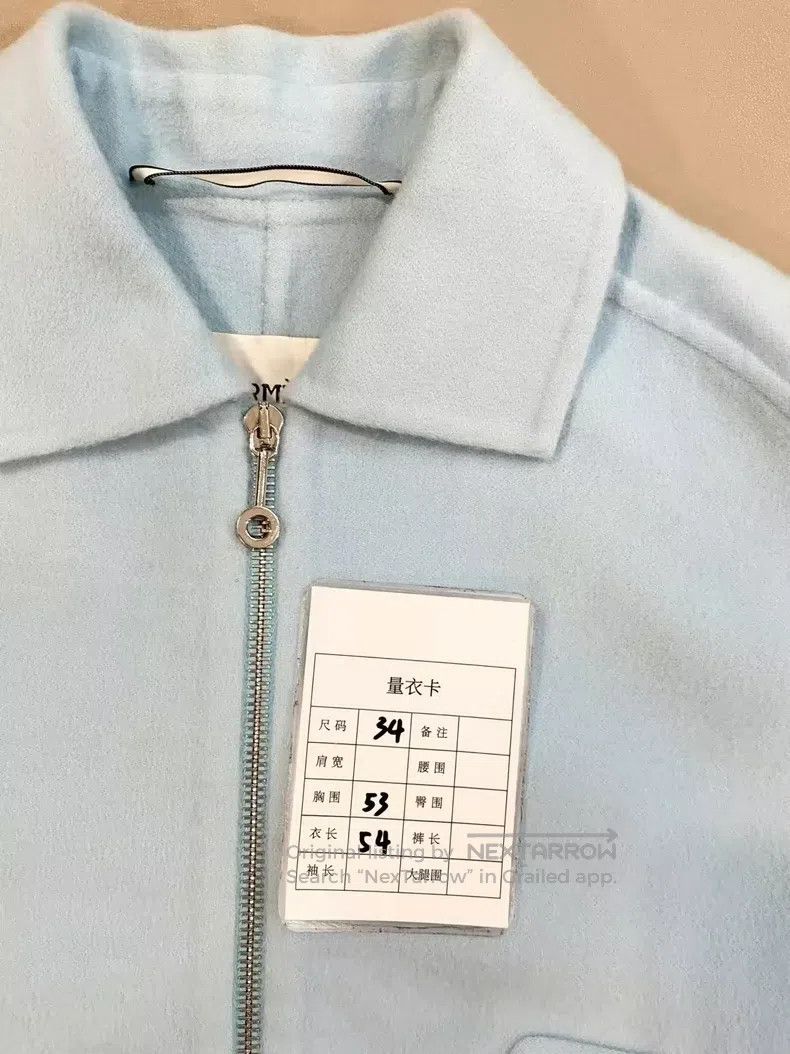 Hermes Hermes Lake Blue Zipper Cashmere Jacket, Loose Fit Size XXS / US 00 / IT 34 - 6 Thumbnail