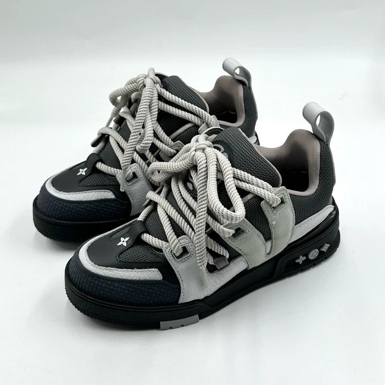 Louis Vuitton Louis Vuitton size 2.5 Black and Grey Bread Shoes Sports Sh Size US 6 / IT 36 - 1 Thumbnail