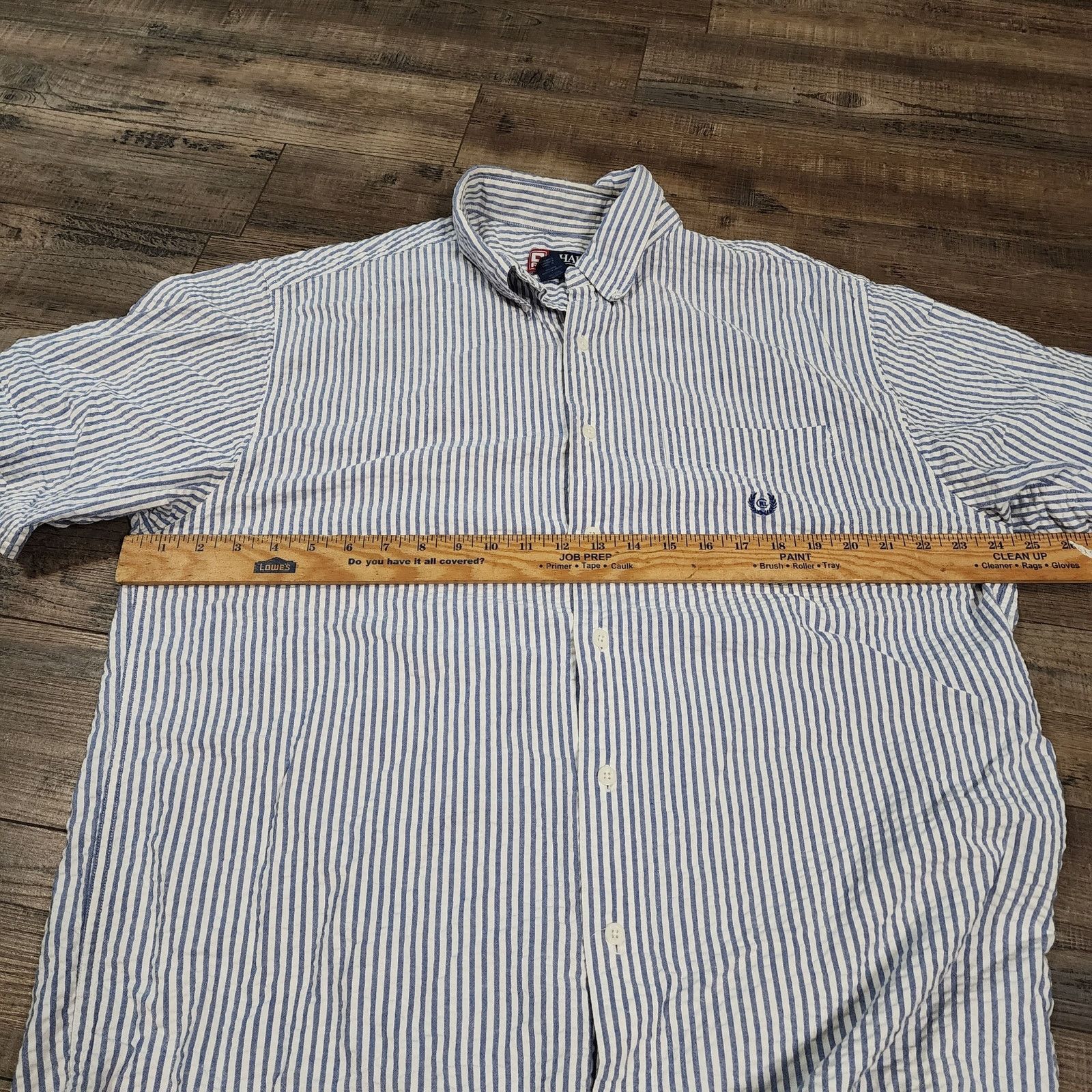 Chaps Chaps seersucker mens short sleeve button up shirt L 2339 Size US L / EU 52-54 / 3 - 4 Thumbnail