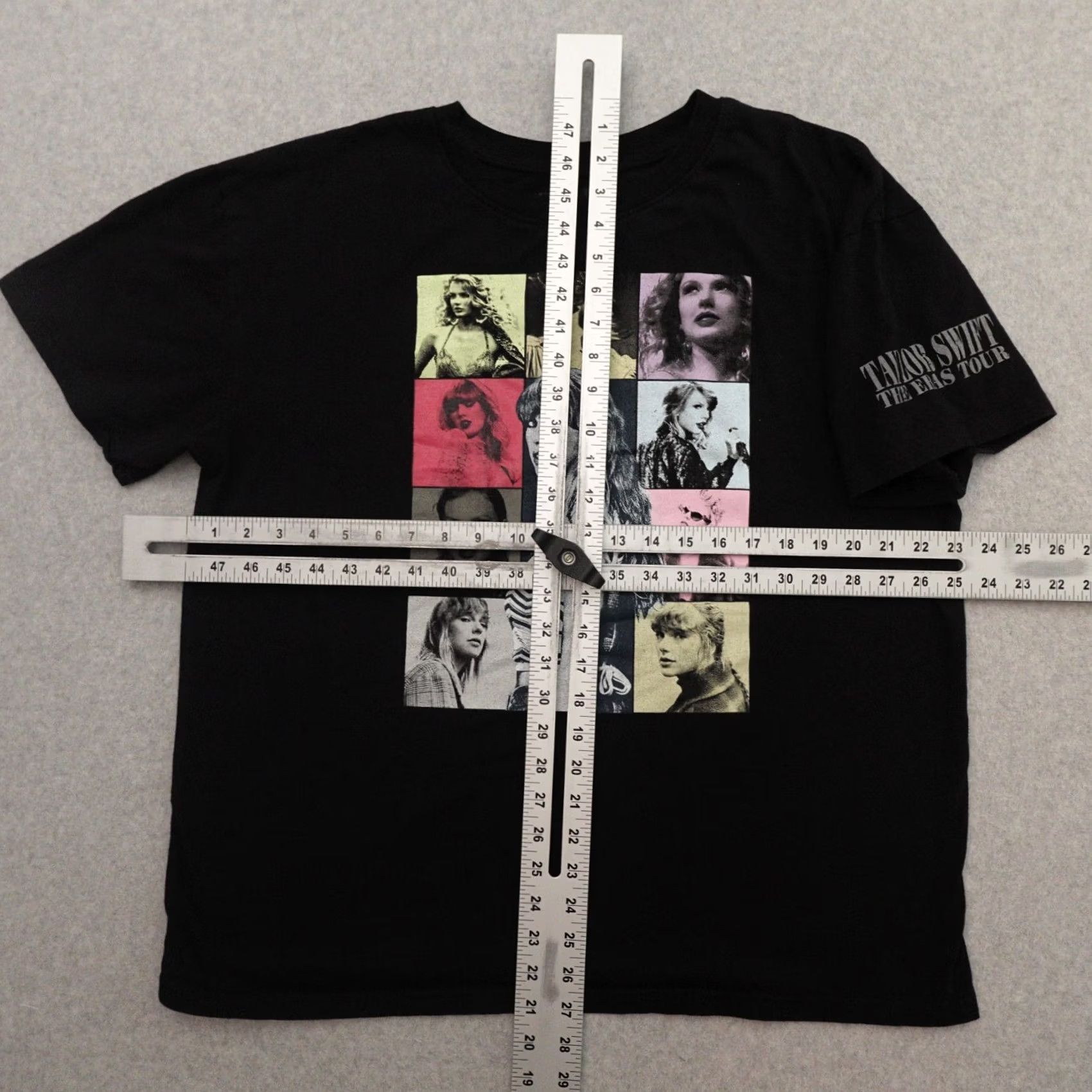 Vintage Taylor Swift T-Shirt Adult Large Black The Eras Tour 2023 Official Merchandise Size US L / EU 52-54 / 3 - 4 Thumbnail