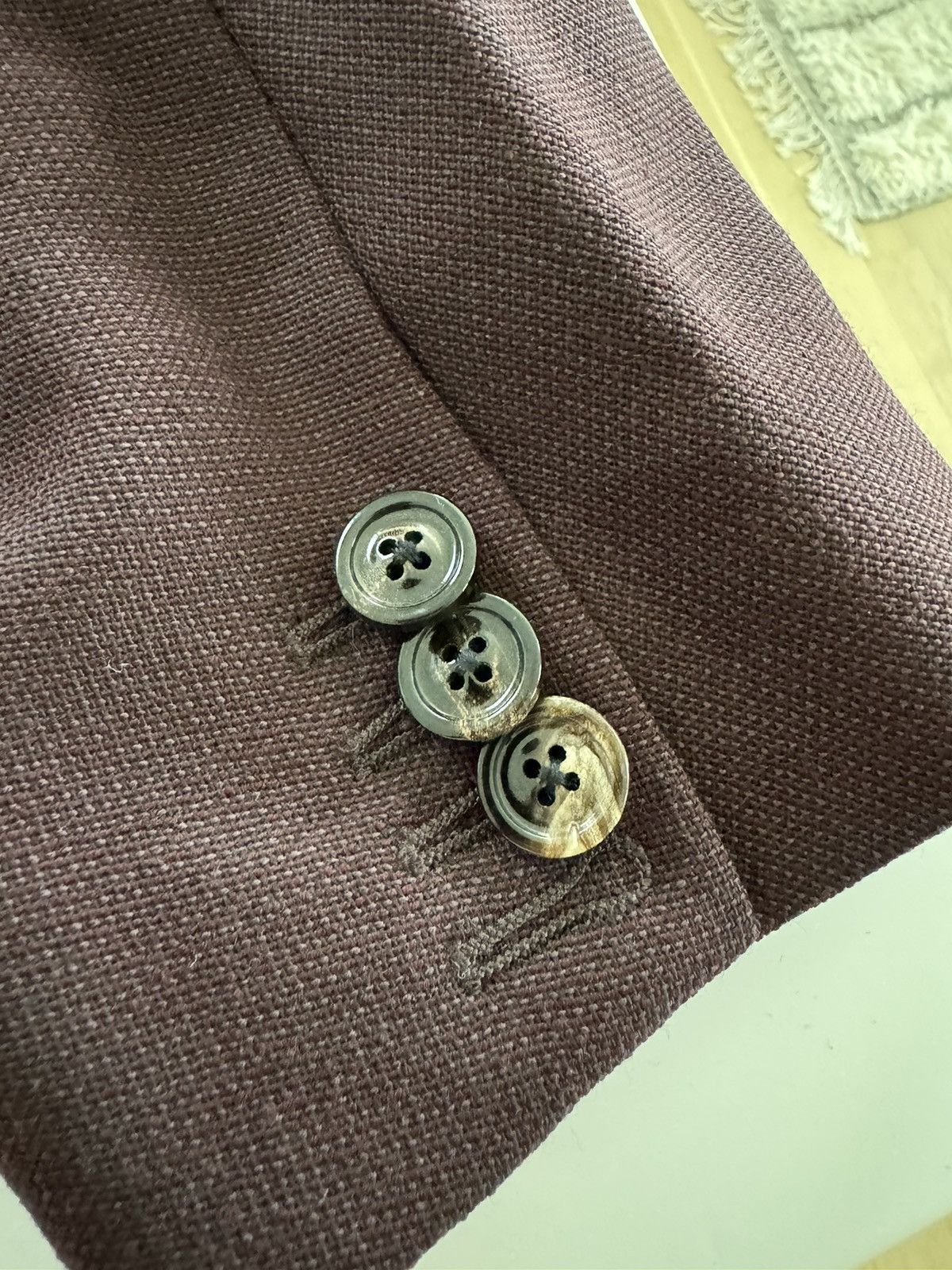 Maison Margiela Burgundy Runway Margiela Blazer Size 38R - 15 Thumbnail