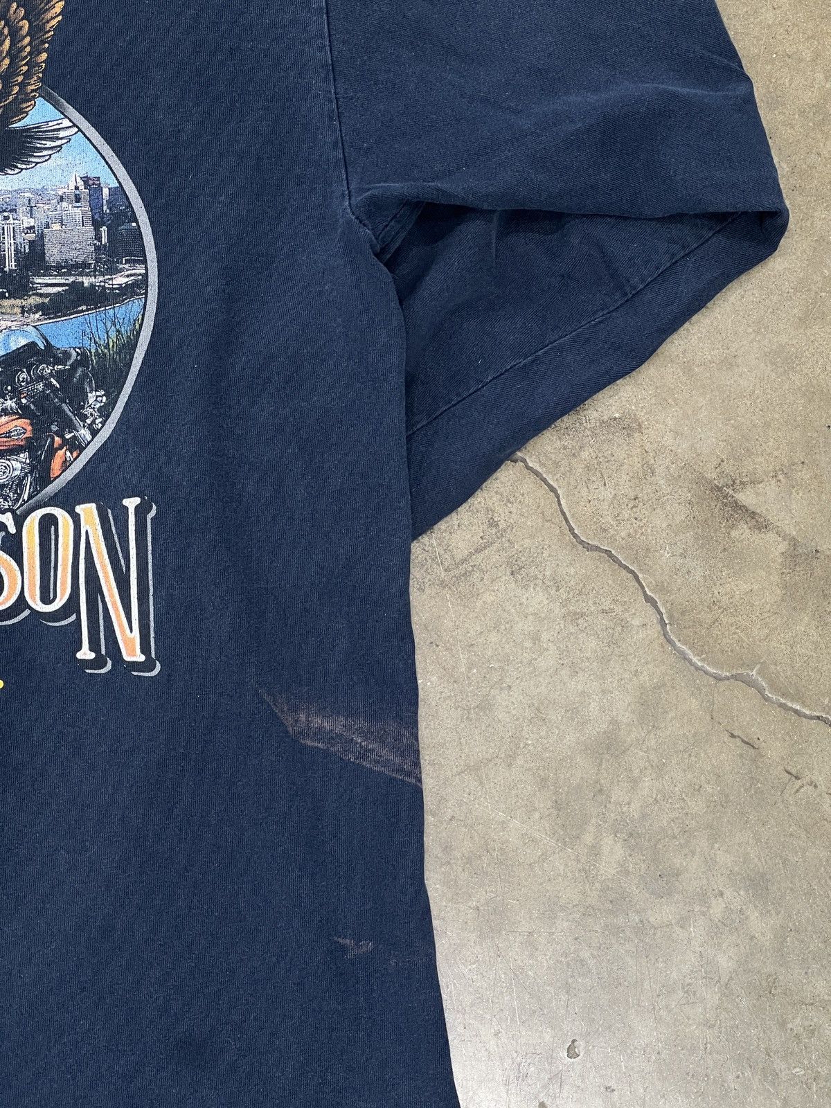 Harley Davidson Vintage 2002 Harley Davidson Spirit Pittsburgh Tee Large Size US L / EU 52-54 / 3 - 9 Thumbnail