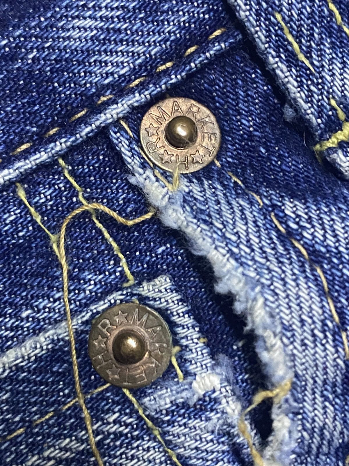 Japanese Brand Vintage Japanese Iron Hr Market Selvedge Crazy Distressed Size US 28 / EU 44 - 10 Thumbnail