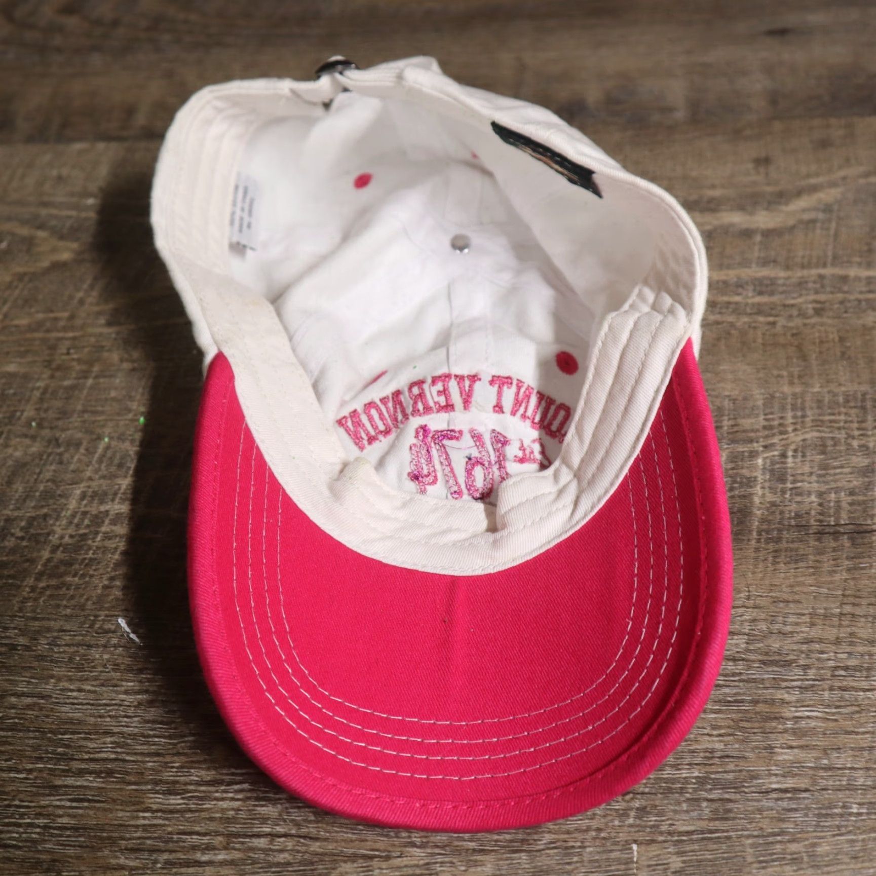 George VINTAGE Mount Vernon George Washington Souvenir Hat Cap Pink Adult Strapback Size ONE SIZE - 6 Thumbnail
