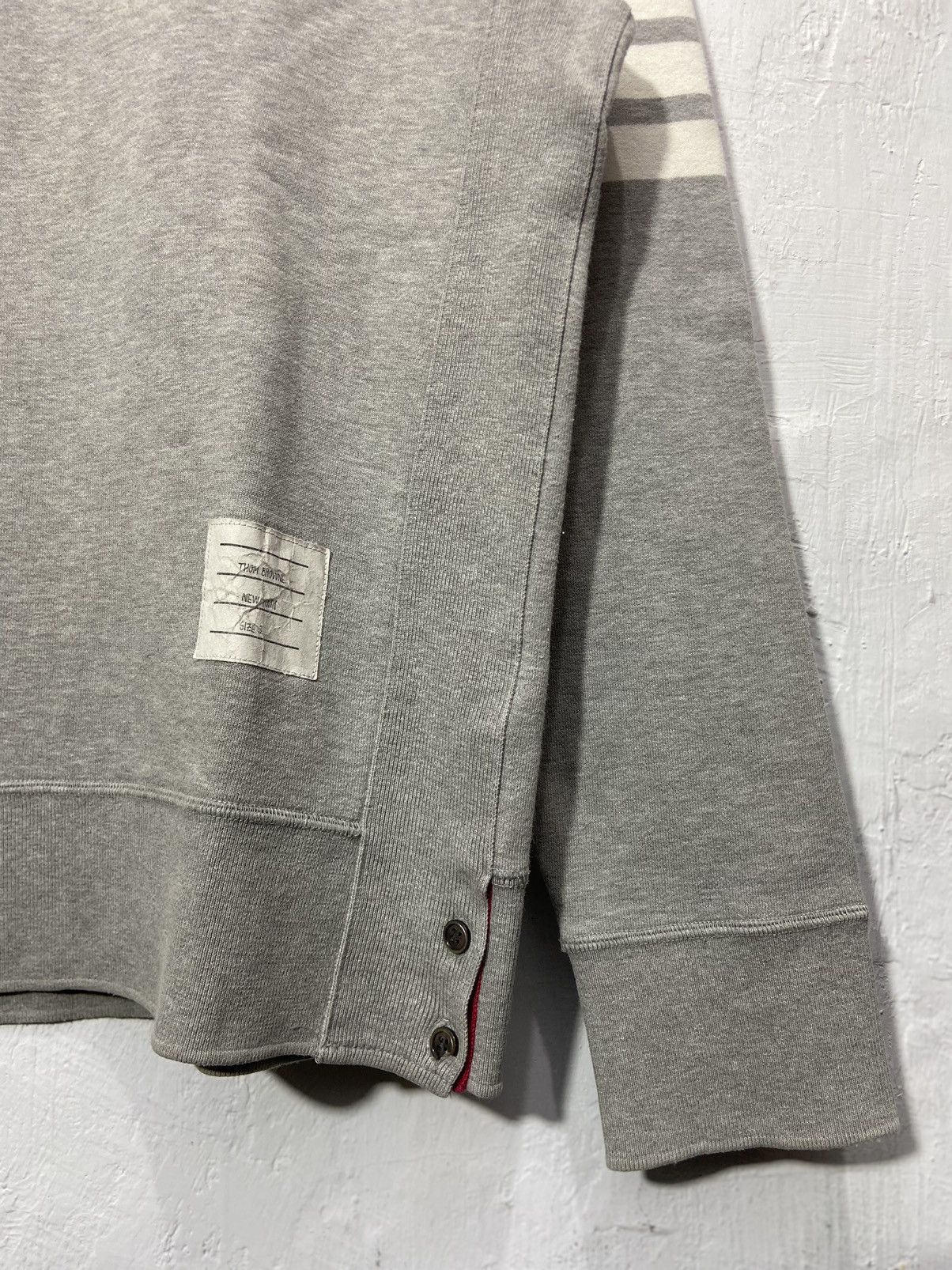 Thom Browne Thom Browne - 4 Bar Sweatshirt Grey Size US L / EU 52-54 / 3 - 7 Thumbnail