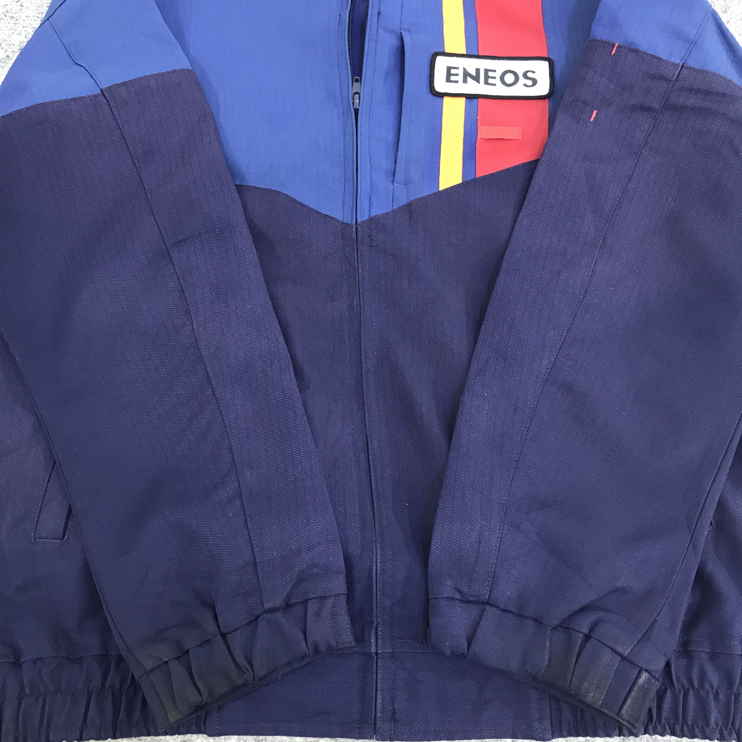 Japanese Brand Vtg eneos oil brand japan jacket K101B5 Size US M / EU 48-50 / 2 - 8 Thumbnail