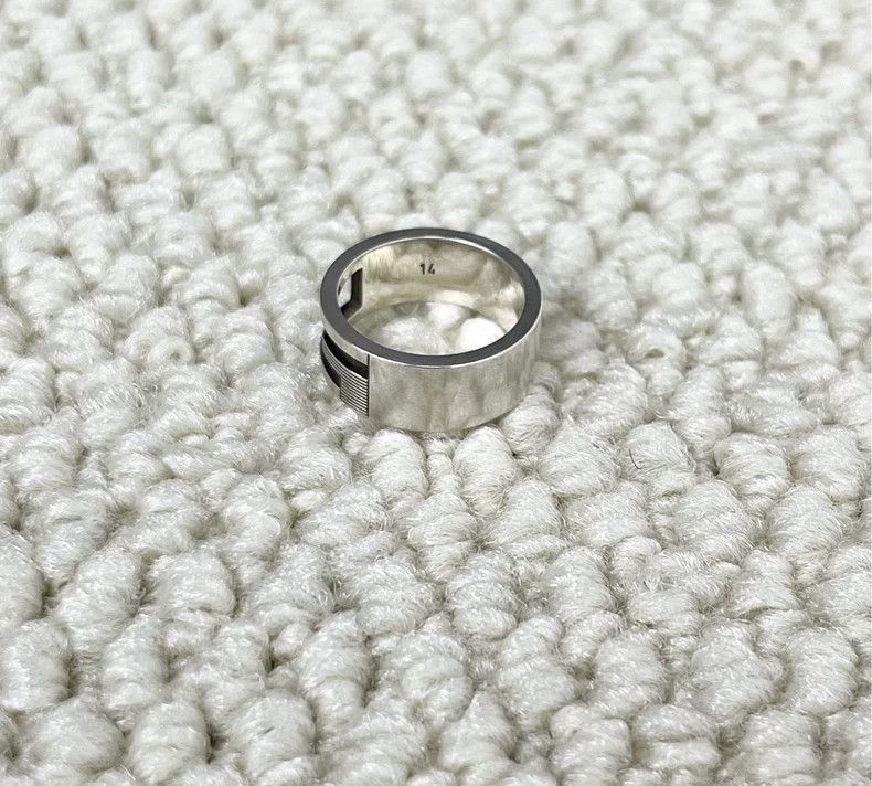 Gucci Gucci Silver Square G Hollow Ring 14 Size-2506 Size ONE SIZE - 2 Thumbnail