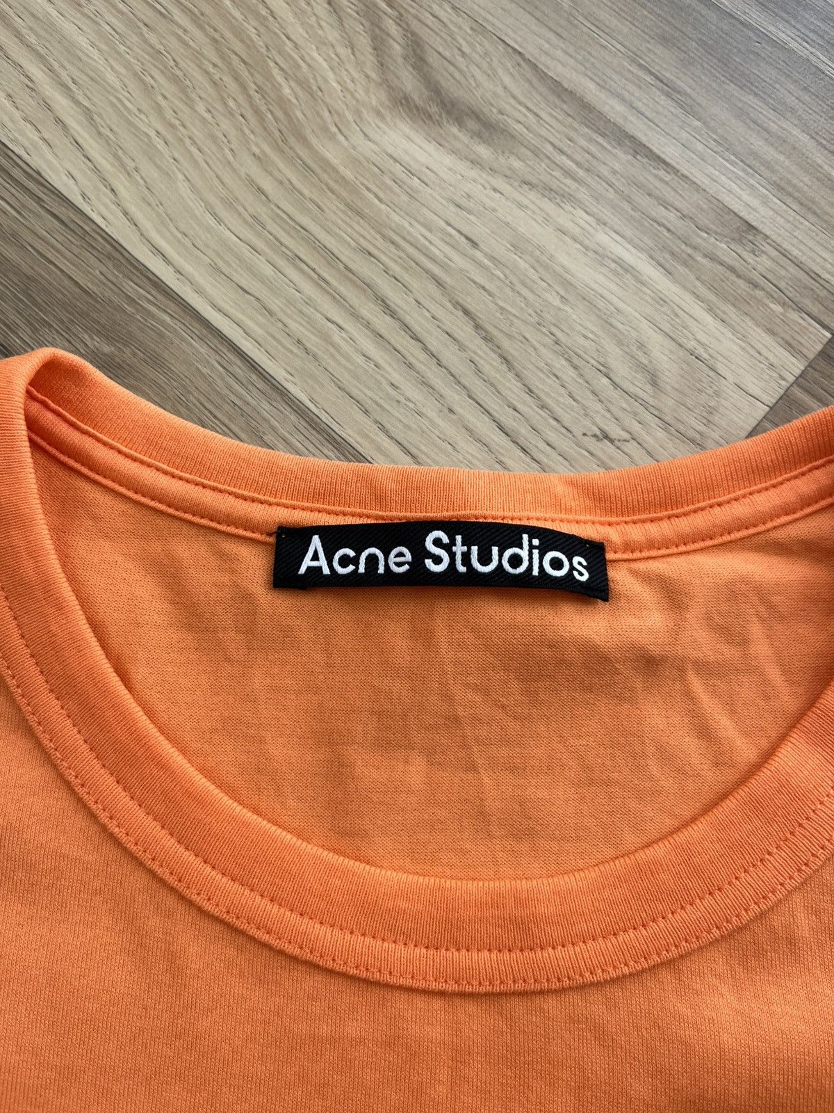 Acne Studios Acne Studios Orange Patch Cotton T-Shirt Size US L / EU 52-54 / 3 - 5 Thumbnail
