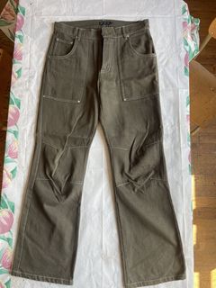 oree new york 107-52 Field Pants Oliveワークパンツ/カーゴパンツ - INGENUITYWEBDESIGN