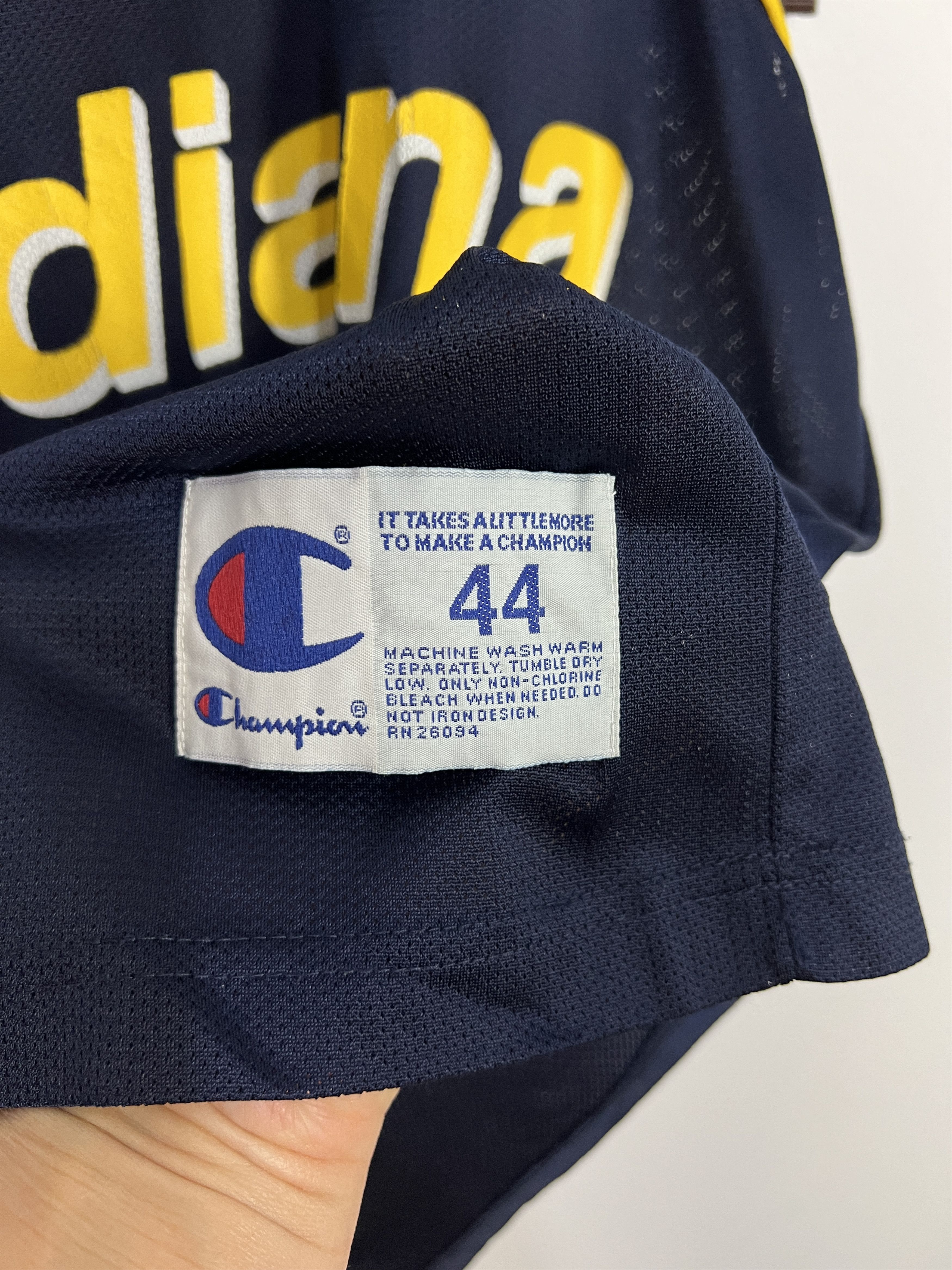 Champion Vintage 90's Indiana Pacers NBA #31 Miller Jersey Trikot Size US L / EU 52-54 / 3 - 5 Thumbnail