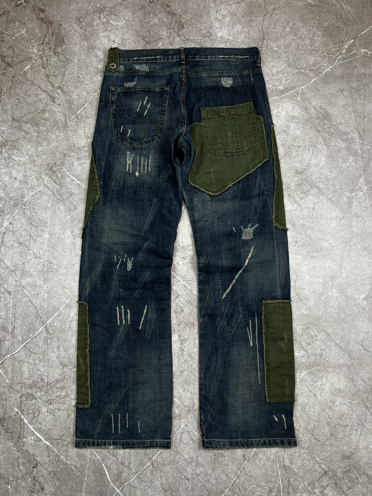 Japanese Brand × Vintage Custom Avant Garde Jeans Size US 34 / EU 50 - 6 Thumbnail