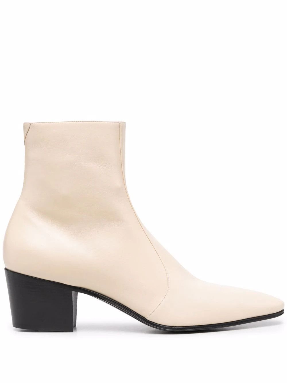 image of Saint Laurent Paris Oc11Z10524 Vassili Zipped Boots In Beige, Men's