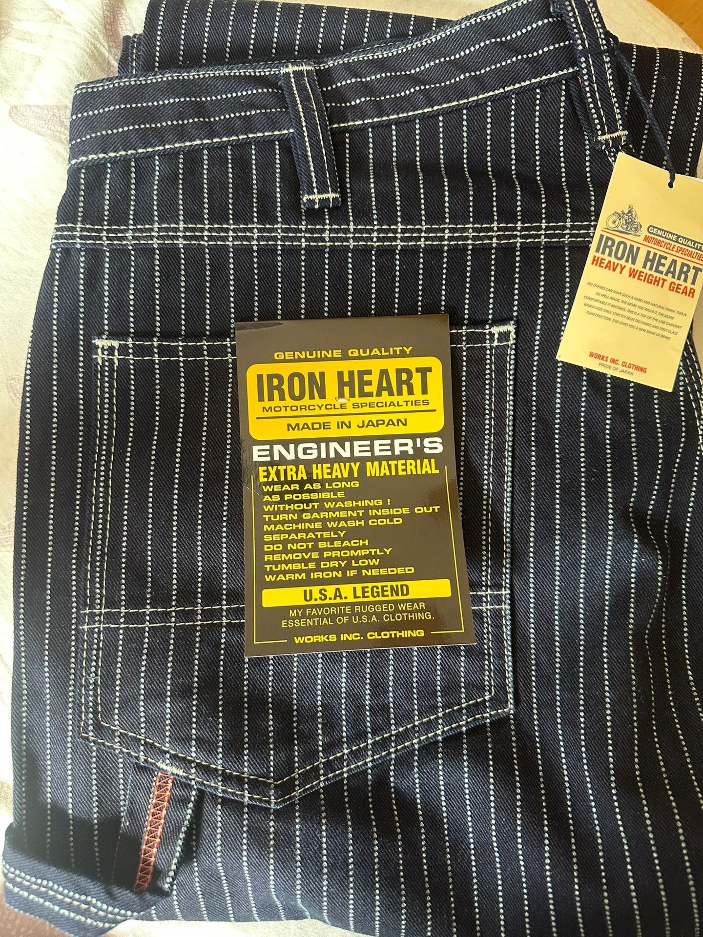 Iron Heart Iron Heart 814 Blue W36 Size US 36 / EU 52 - 1 Thumbnail