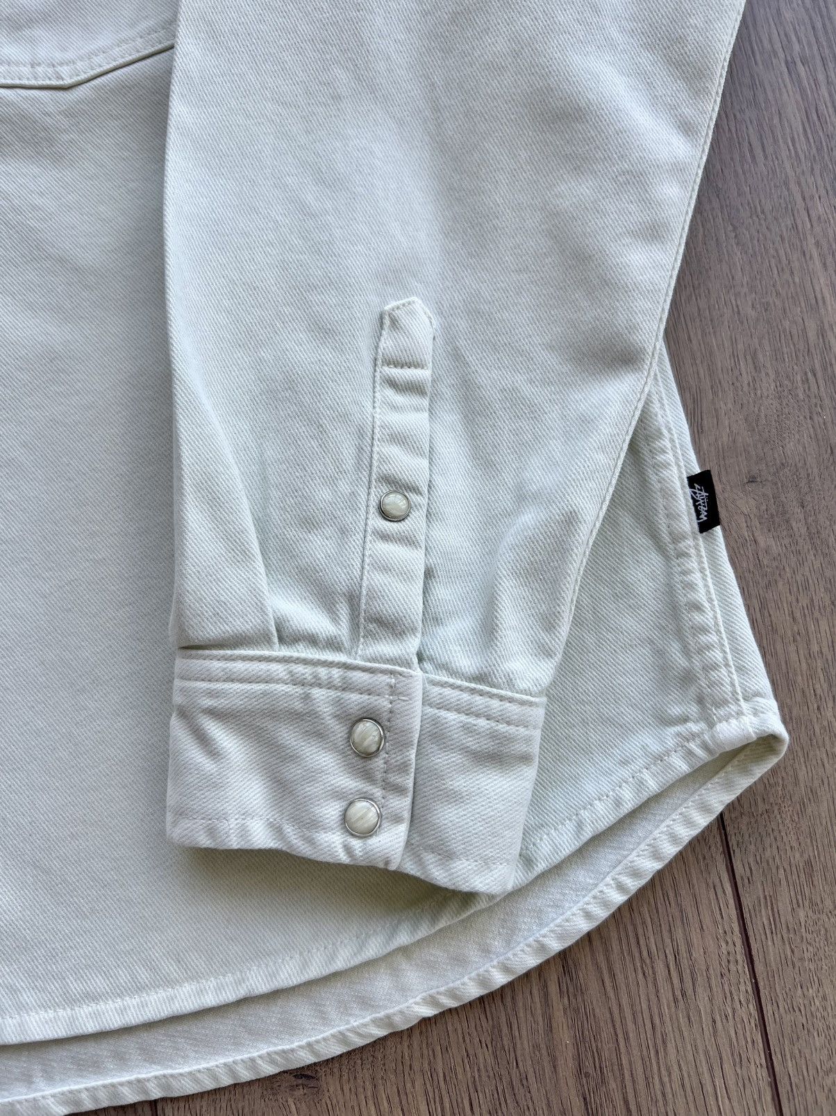 Stussy Stussy Western Denim Shirt “Cream” Medium Size US M / EU 48-50 / 2 - 5 Thumbnail
