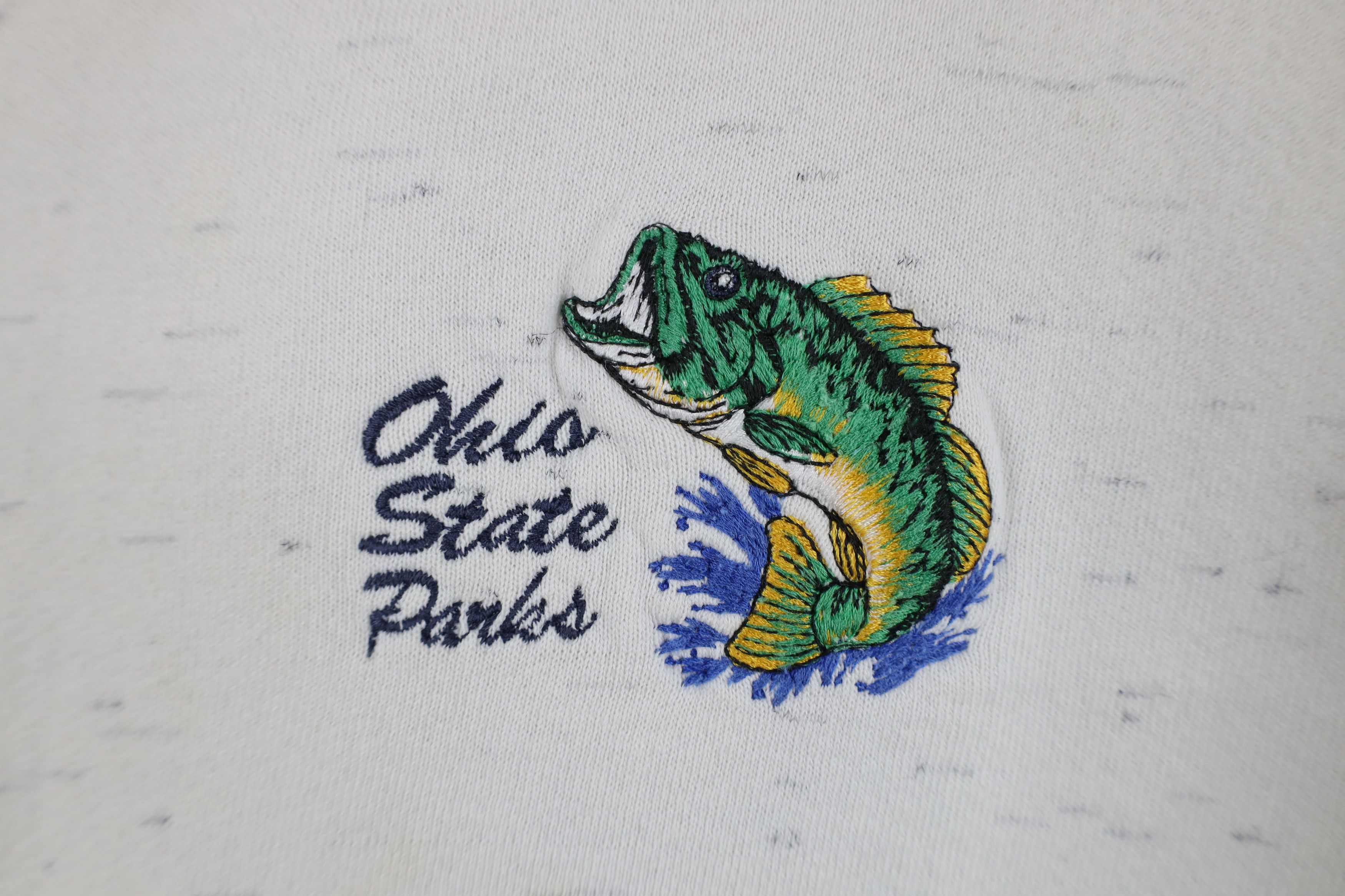 Vintage Vintage 90s Streetwear Fishing Ohio State Parks Sweatshirt Size US XL / EU 56 / 4 - 4 Thumbnail