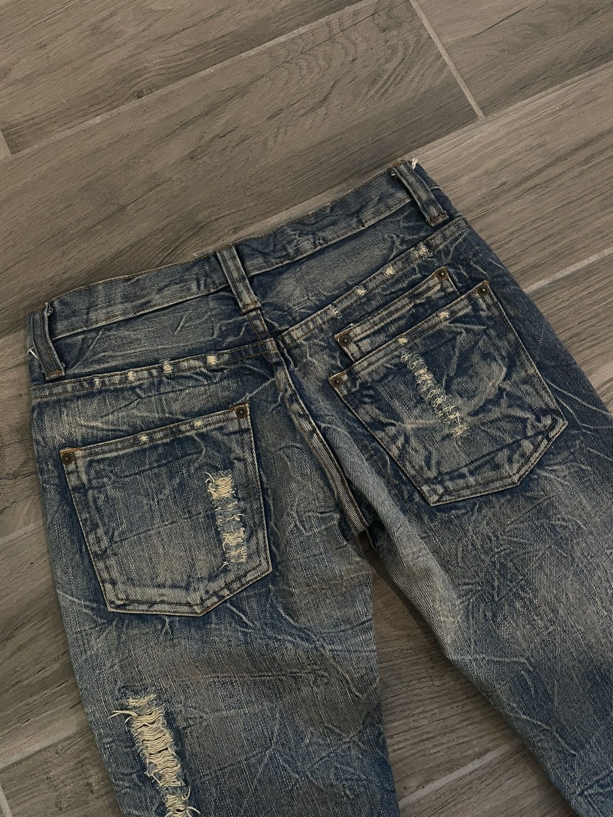 Japanese Brand Japanese Brand K U I Distressed Denim Size US 30 / EU 46 - 4 Thumbnail