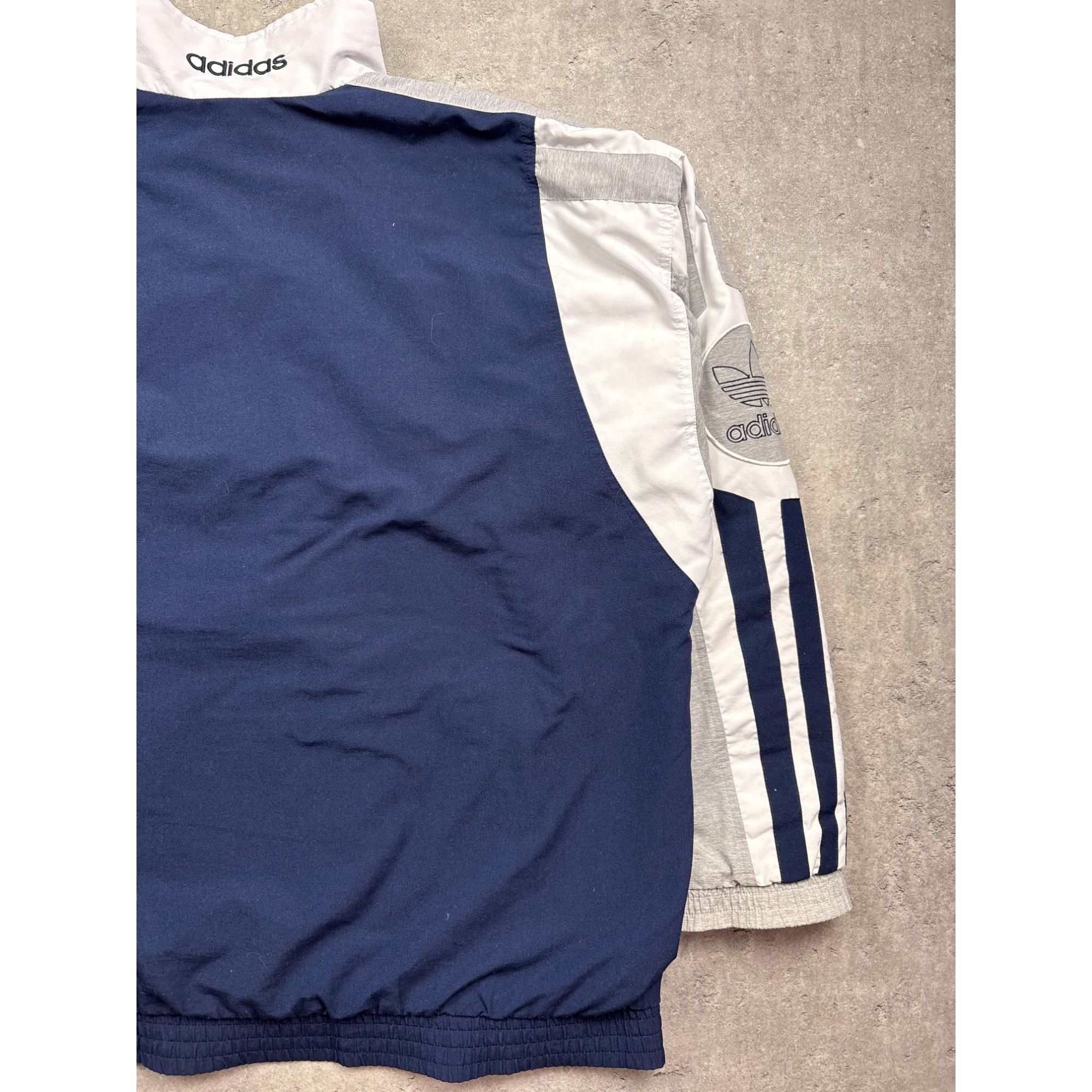 Adidas Adidas Originals Navy & White Full-Zip Track Jacket With Emb Size US XL / EU 56 / 4 - 6 Thumbnail