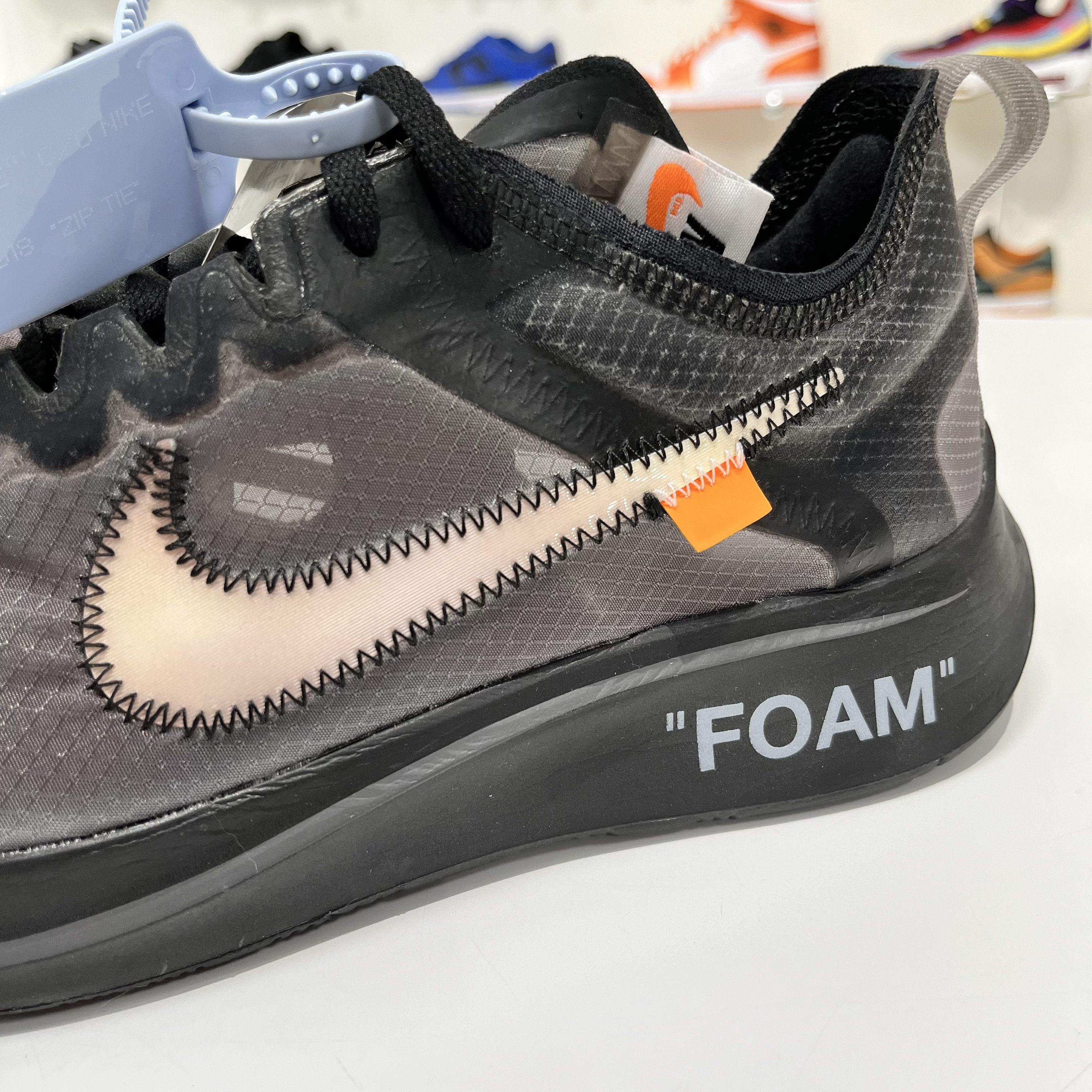 Nike × Off-White Nike Zoom Fly x Off-White Black/Silver Size US 8 / EU 41 - 14 Thumbnail
