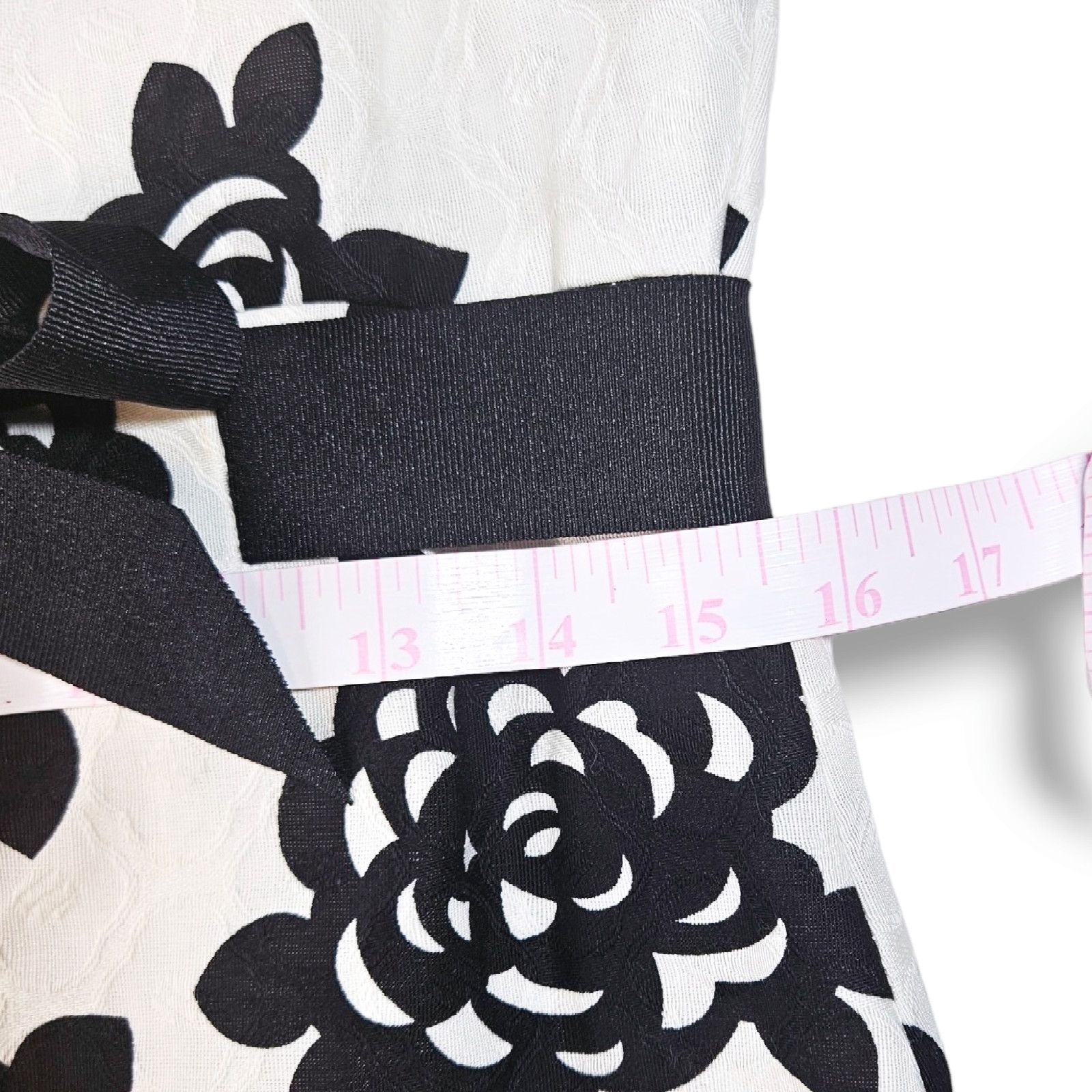 Other EUC Jessica Howard Roses Floral Dress Sz. 10P White Black Size L / US 10 / IT 46 - 7 Thumbnail
