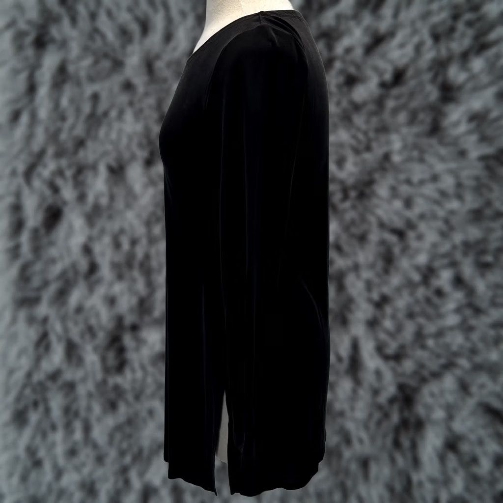 Eileen Fisher Eileen Fisher Silk Tunic Top Shirt Women’s Small Black Side Slits Minimalist Size S / US 4 / IT 40 - 1 Thumbnail