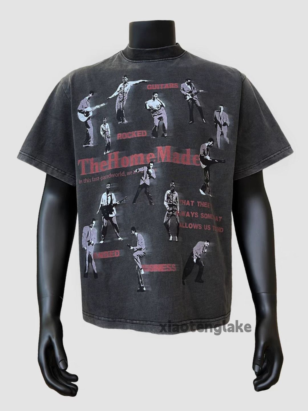 Designer × Japanese Brand Unisex washed faded cleanfit yuppie pattern graphic tee Size US M / EU 48-50 / 2 - 4 Thumbnail