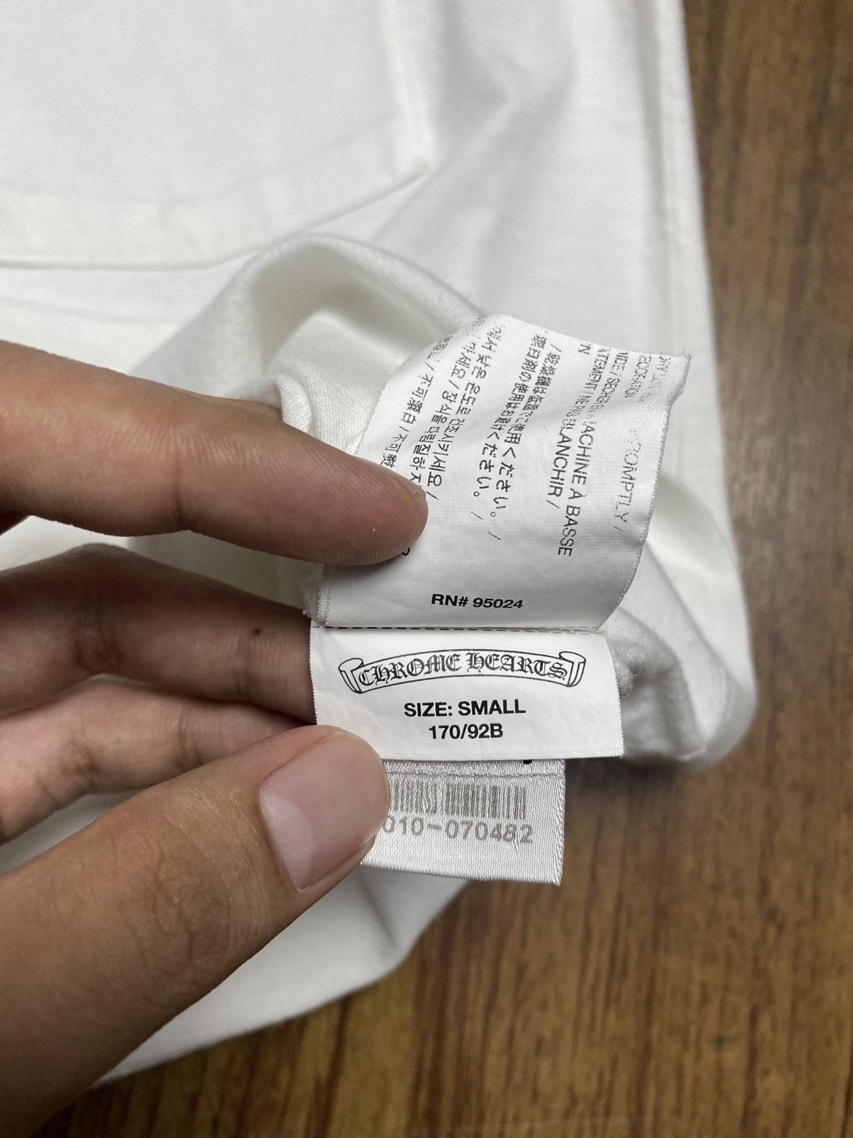 Chrome Hearts Chrome Hearts Big Cross Scroll Logo Pocket Tee Size US M / EU 48-50 / 2 - 9 Thumbnail