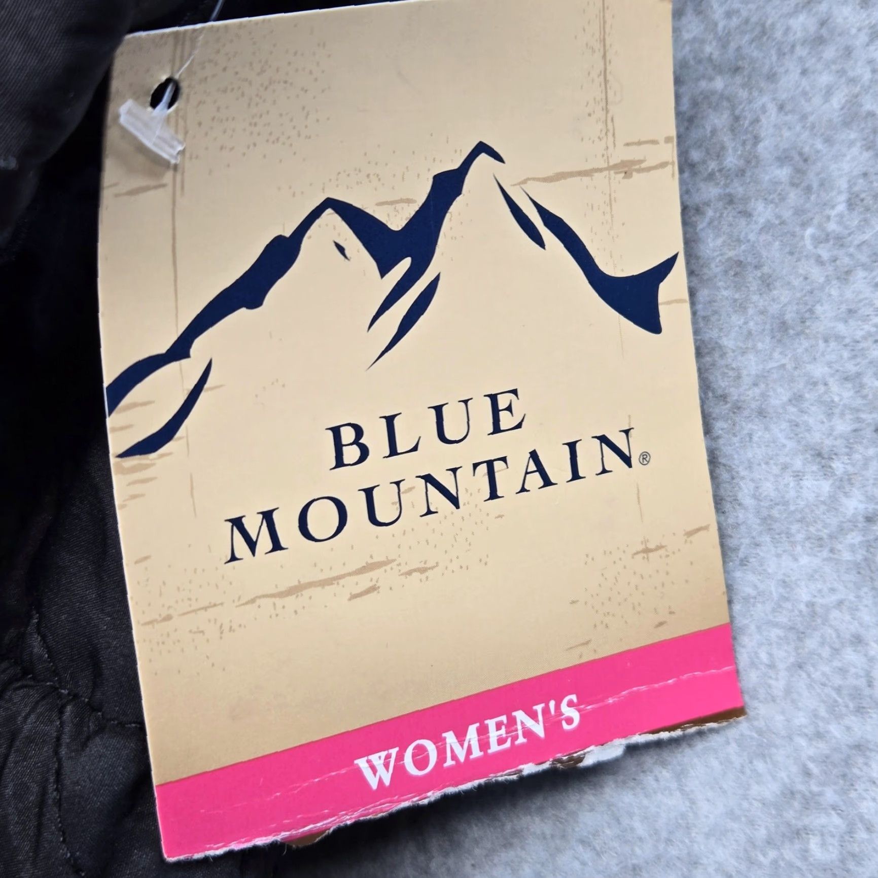 The Mountain VINTAGE Blue Mountain Vest Womens XS Black Quilted Fleece Mid-Length Full Zip Pockets Size XS / US 0-2 / IT 36-38 - 6 Thumbnail