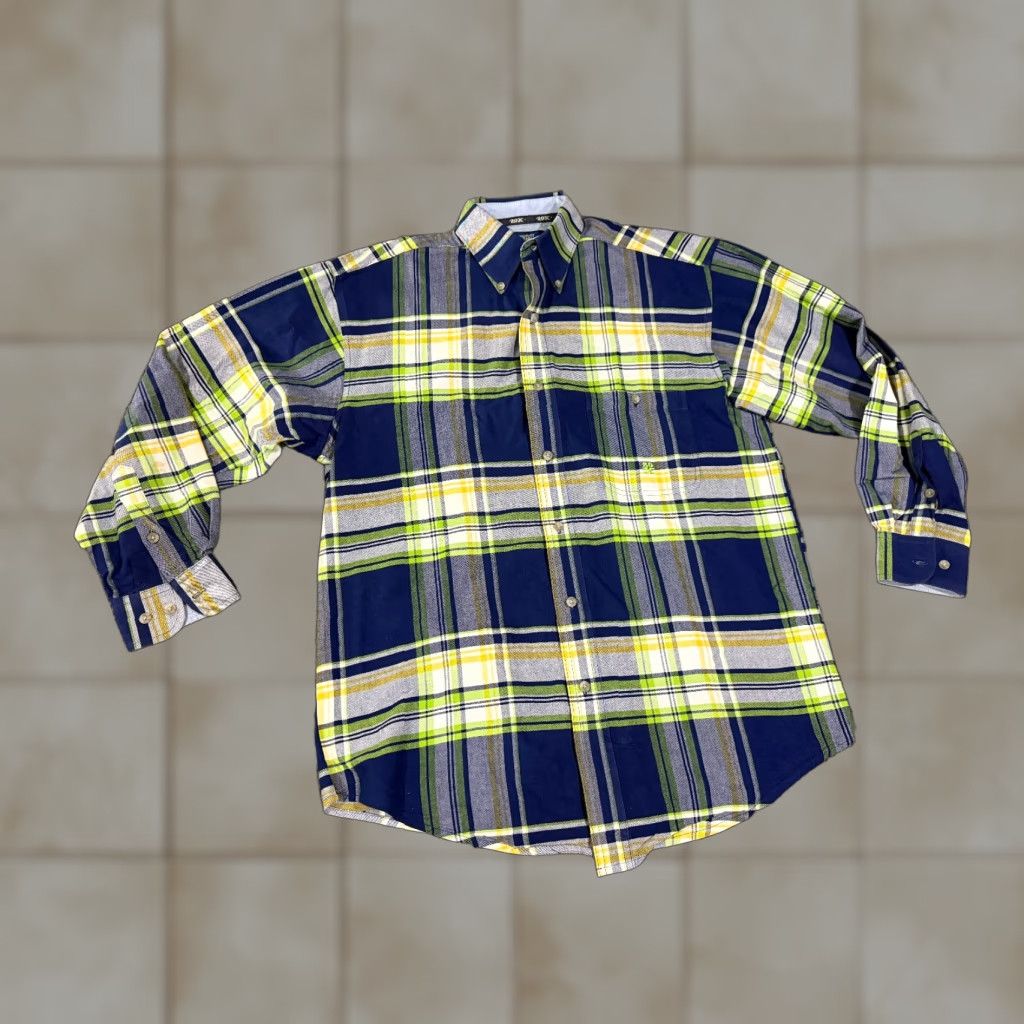 Wrangler Wrangler Button-Up Shirt Mens M Blue Plaid Western Cotton Long Sleeve Button-Down Collar Modern All Seasons Pockets Vintage: No Size US M / EU 48-50 / 2 - 1 Thumbnail