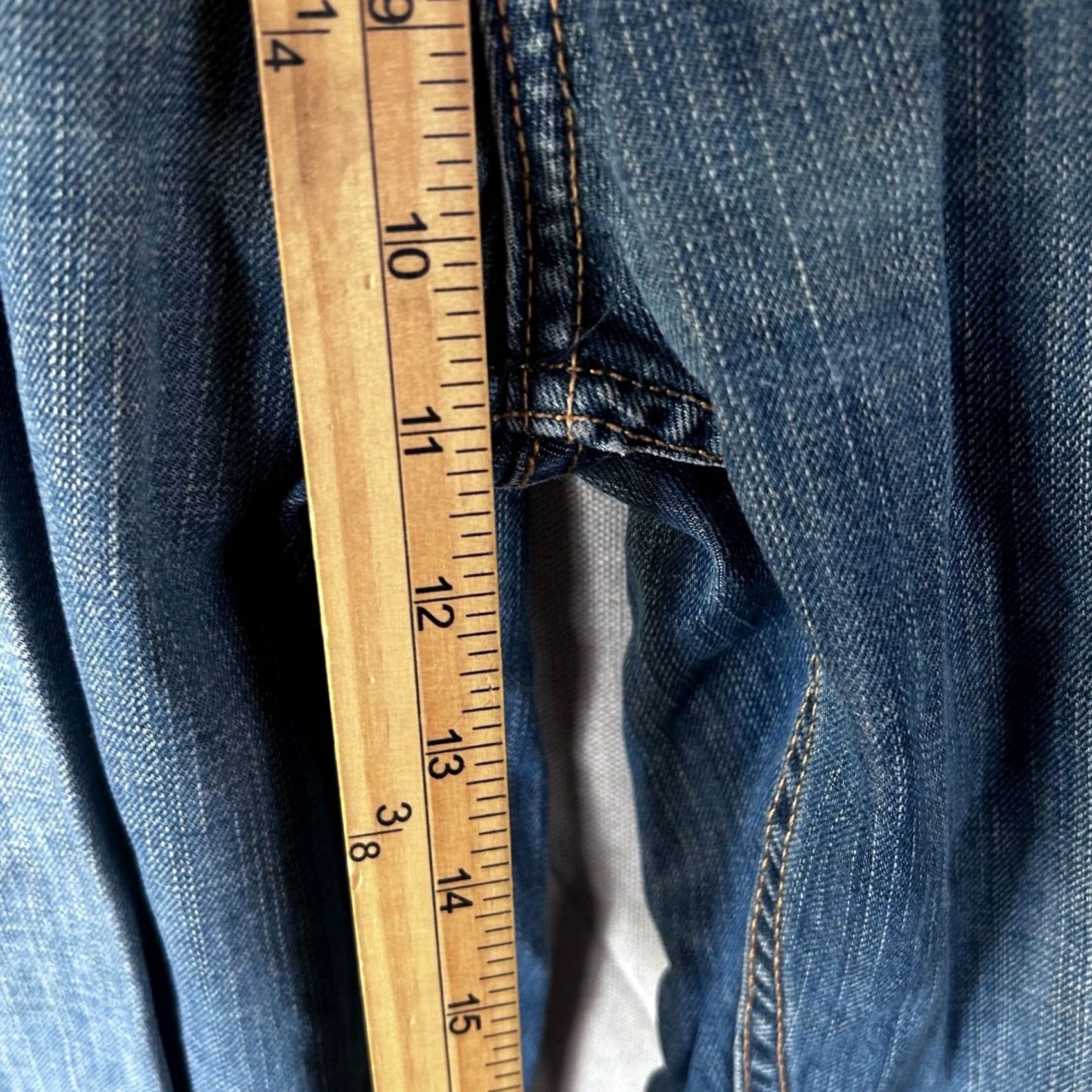 Banana Republic Banana Republic Mens Straight Leg Denim Jeans - Blue Medium Wash Size US 36 / EU 52 - 5 Thumbnail