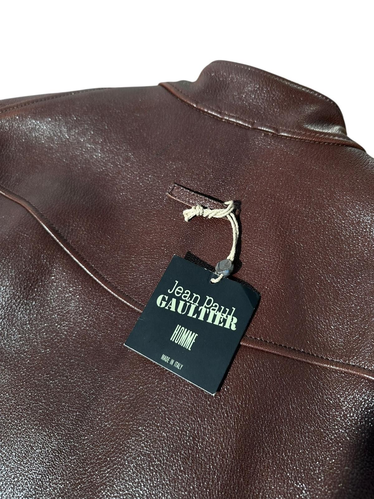 Jean Paul Gaultier Jean Paul Gaultier Homme Brown Leather Moto Jacket (2002) Size US L / EU 52-54 / 3 - 6 Thumbnail