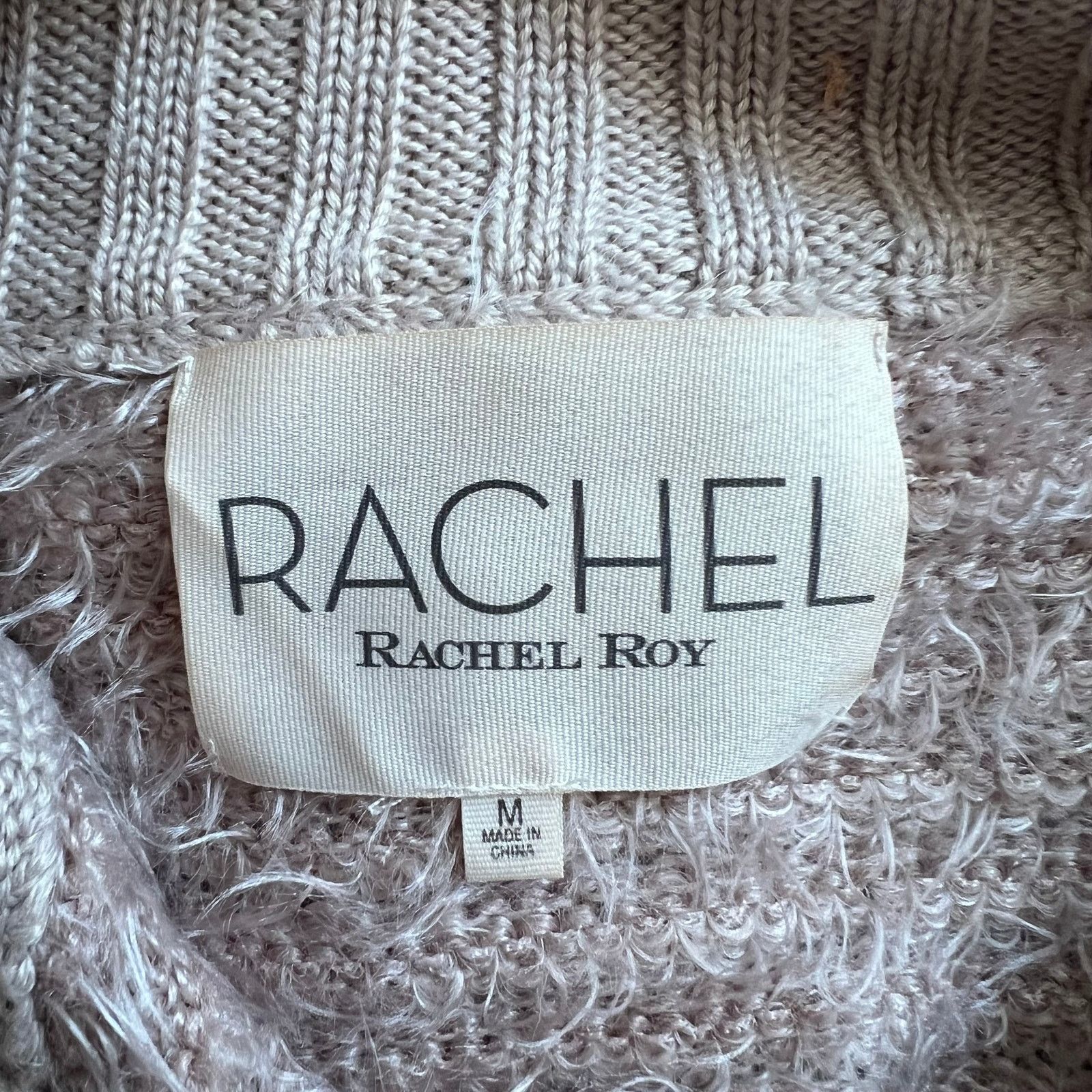 Other RACHEL ROY Beige Eyelash Knit Sleeveless Vest, Medium Size M / US 6-8 / IT 42-44 - 5 Thumbnail