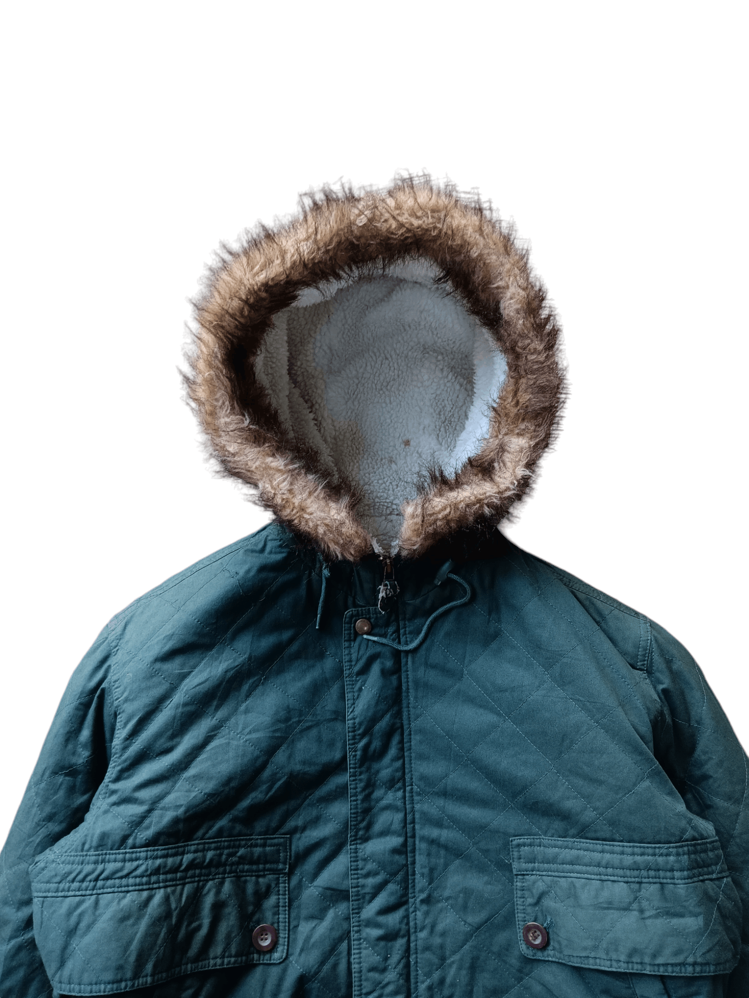 If Six Was Nine × Le Grande Bleu (L.G.B.) × Vintage Vintage mikebirnies fur hoodie sherpa lined jacket Size US XL / EU 56 / 4 - 2 Thumbnail