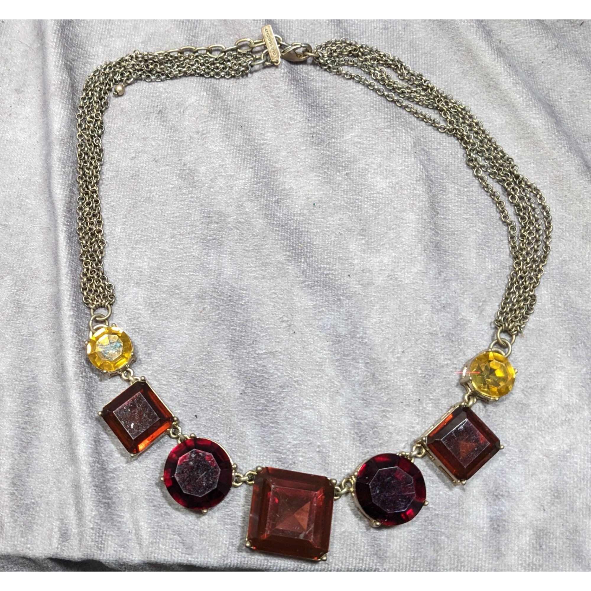 Other Vintage Lane Bryant Art Deco Style Gemmed Statement Necklace Size ONE SIZE - 4 Thumbnail