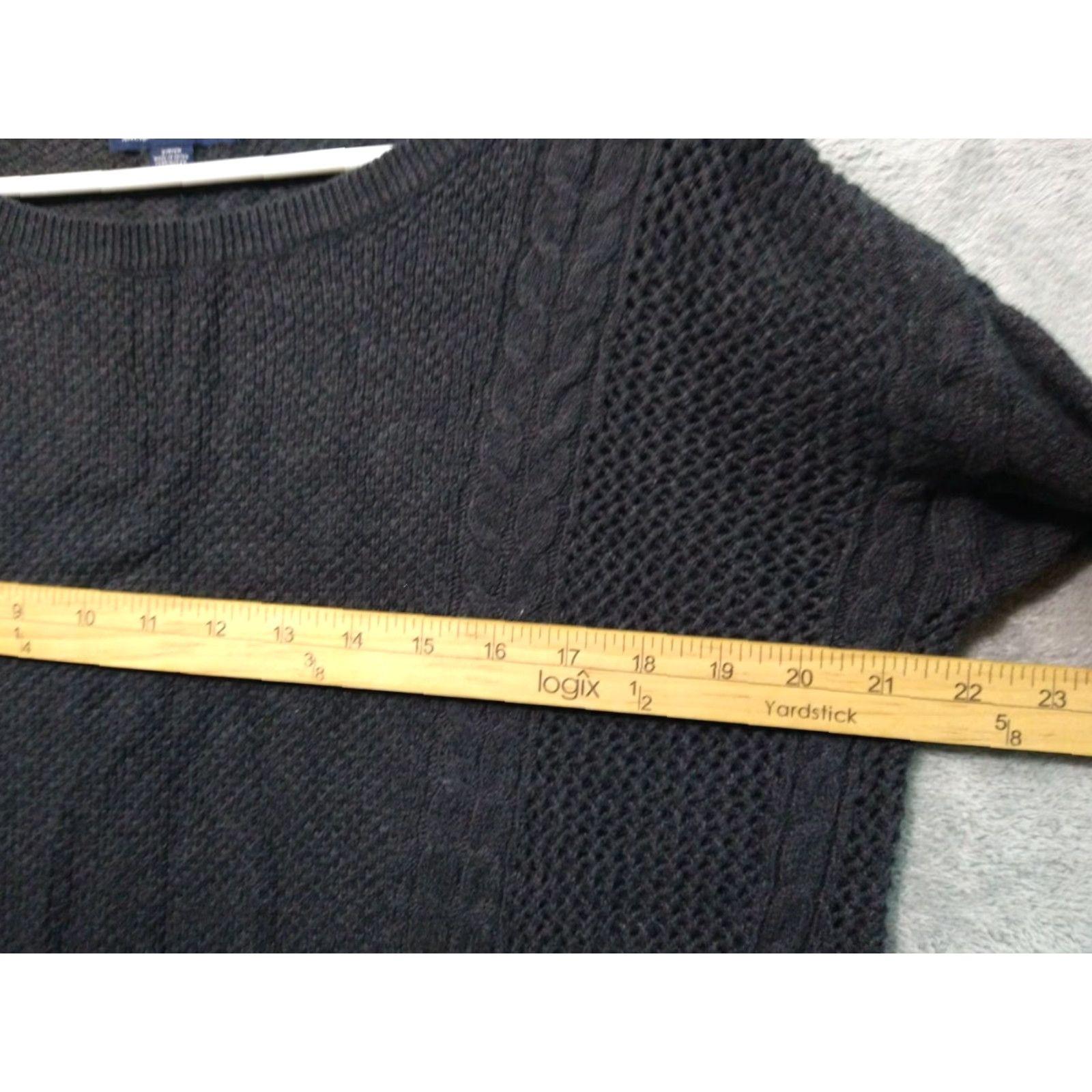 Vintage VINTAGE American Eagle Sweater Shirt Womens Small Gray Wool Blend Cable Knit Pullover Boho Size S / US 4 / IT 40 - 4 Thumbnail