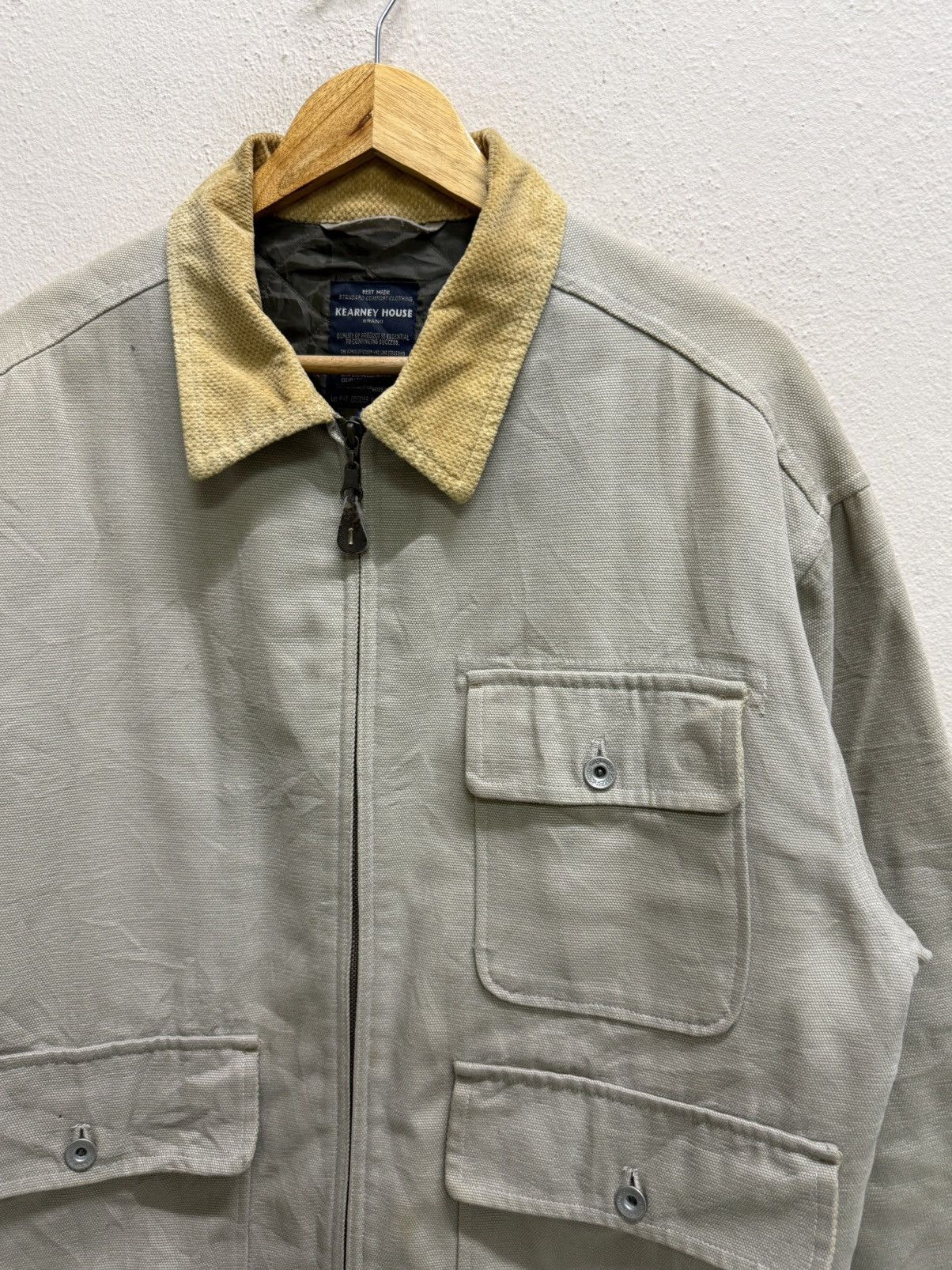 Japanese Brand Vintage KearnyHouse Ultility with cudroy colar worker jacket Size US M / EU 48-50 / 2 - 22 Thumbnail