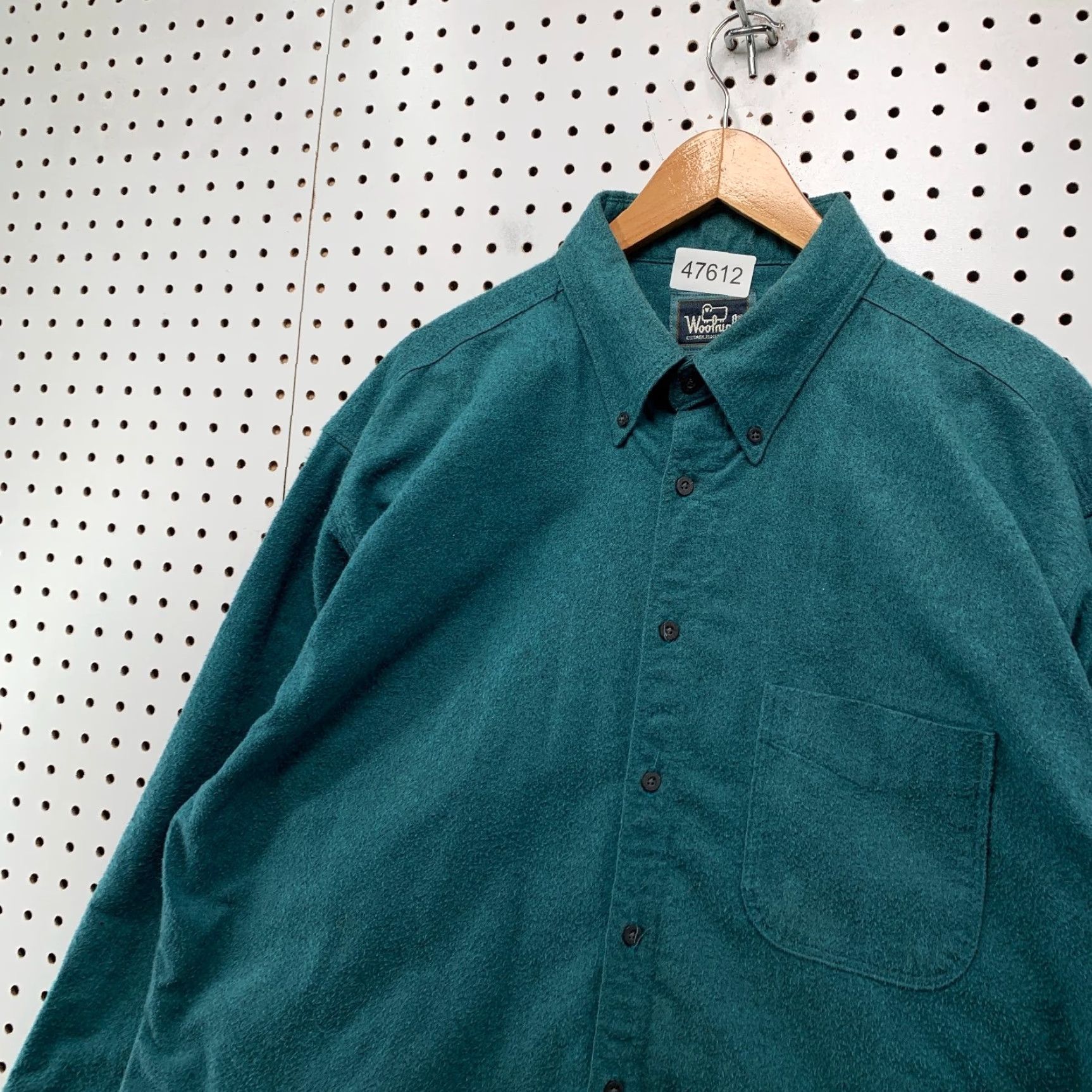 Vintage Woolrich Button-Up Shirt Mens XL Teal Long Sleeve Heavyweight Workwear USA Size US XL / EU 56 / 4 - 6 Thumbnail