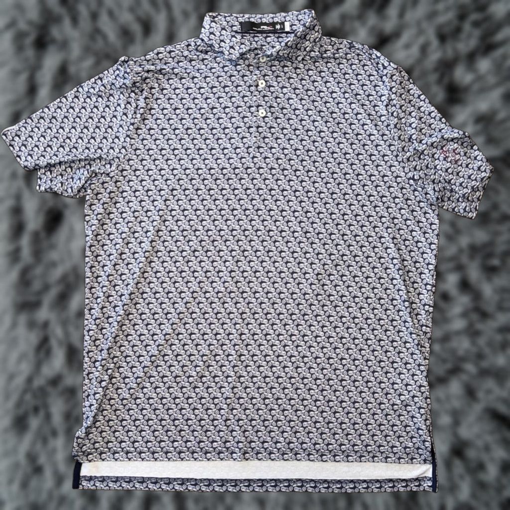 RLX Ralph Lauren RLX Ralph Lauren Performance Polo Men Large Blue Motorcycle Golf PFC Biker Mens Size US L / EU 52-54 / 3 - 1 Thumbnail