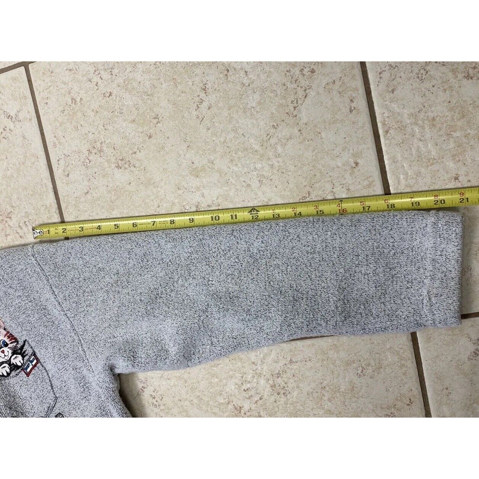 Other VTG ESY Sportswear Painted Cat Zip Sweater Grey Kitten Size S / US 4 / IT 40 - 13 Thumbnail