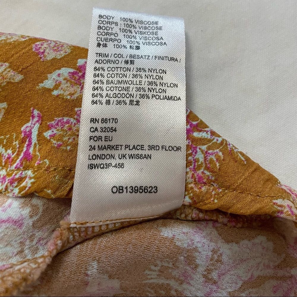 Free People NWT New Free People Yellow Lucie Mini Dress Size 6 Size M / US 6-8 / IT 42-44 - 8 Thumbnail