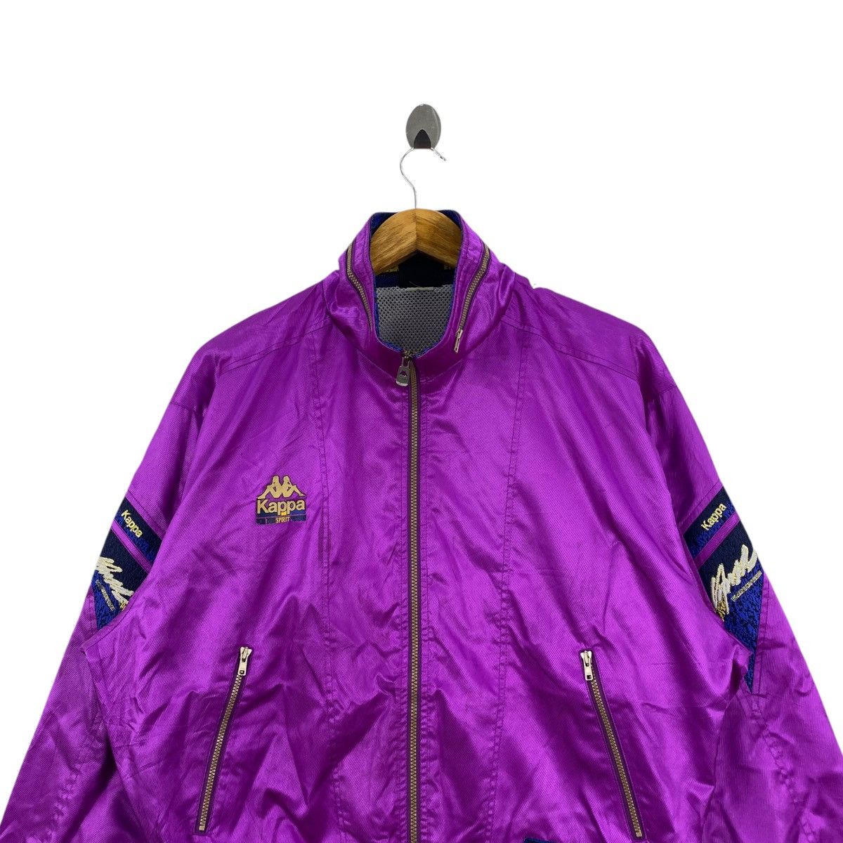 Kappa × Vintage Vintage KAPPA SPORTSWEAR Ski Windbreaker Purple Bomber Size US XL / EU 56 / 4 - 2 Thumbnail