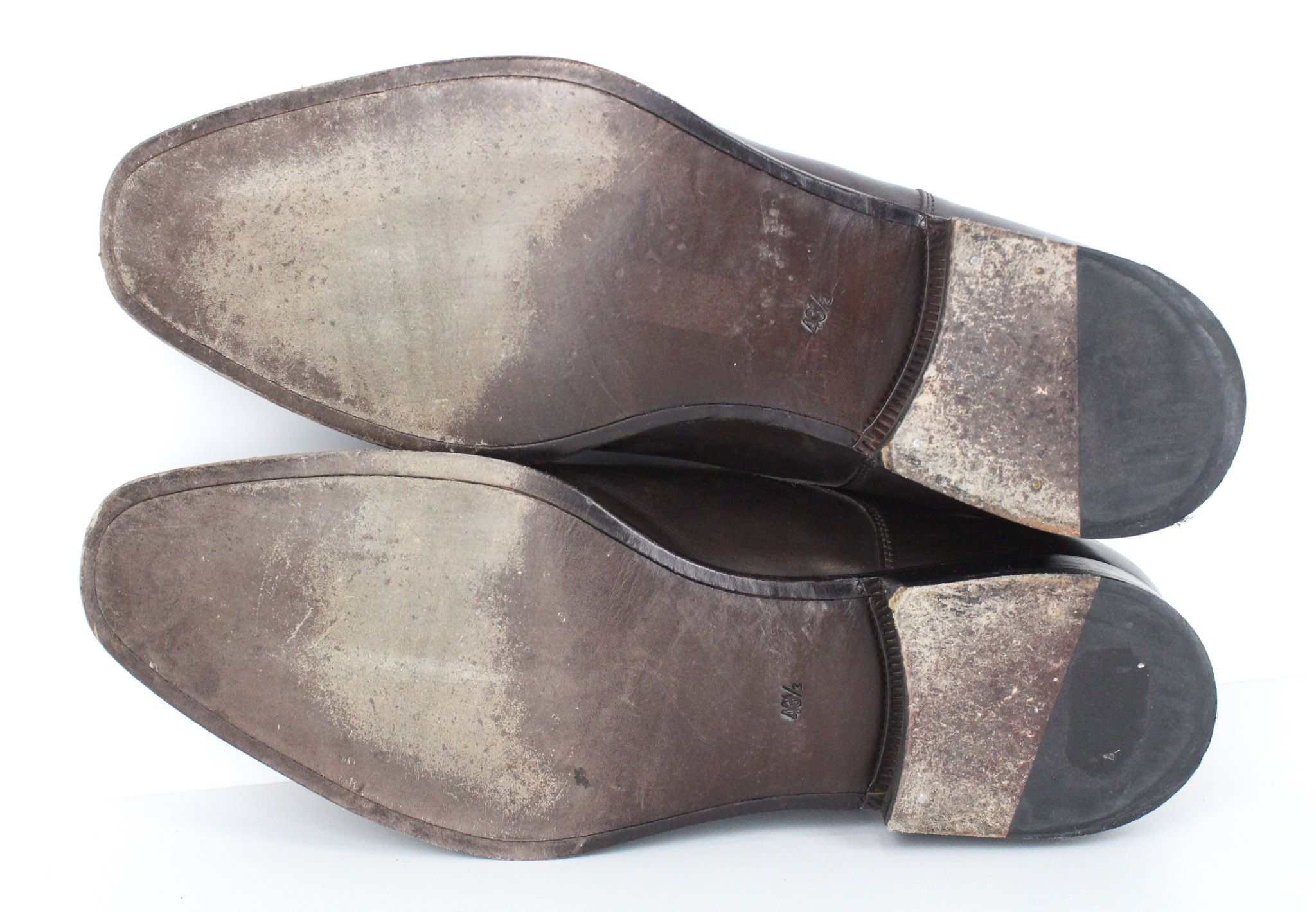 Suitsupply EU43.5 Dark Brown Leather Laced Low-Top 72824 Size US 10.5 / EU 43-44 - 8 Thumbnail