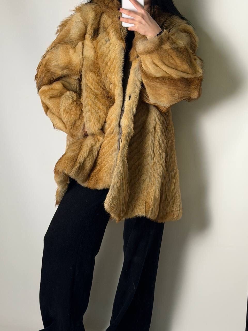 Vintage Vintage 80s Genuine Golden Fox Fur Coats 90s Vibe Winter Size M / US 6-8 / IT 42-44 - 4 Thumbnail
