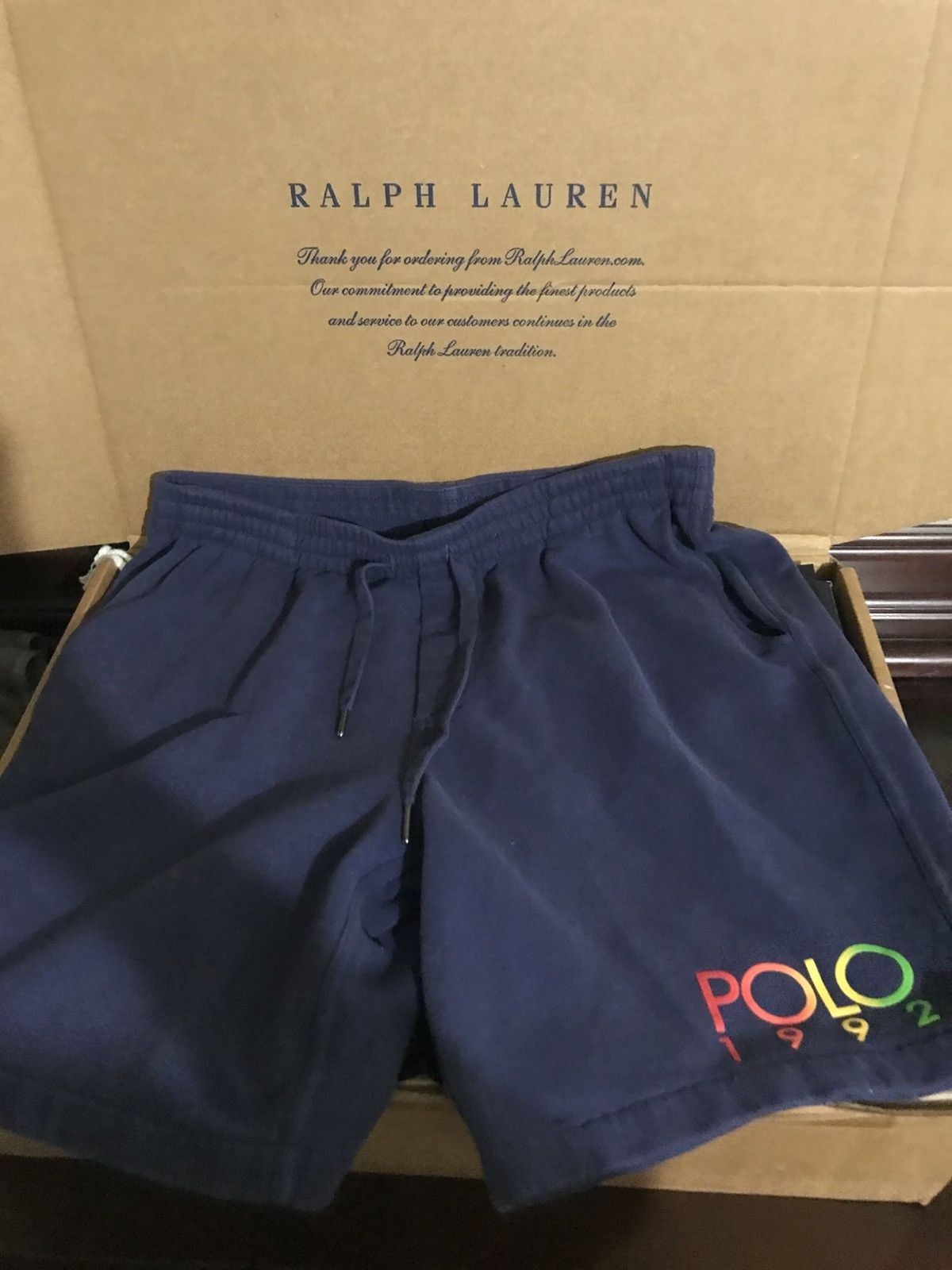 Polo Ralph Lauren Polo Ralph Lauren 1992 Navy Sweatshorts Size M Size US 34 / EU 50 - 1 Thumbnail
